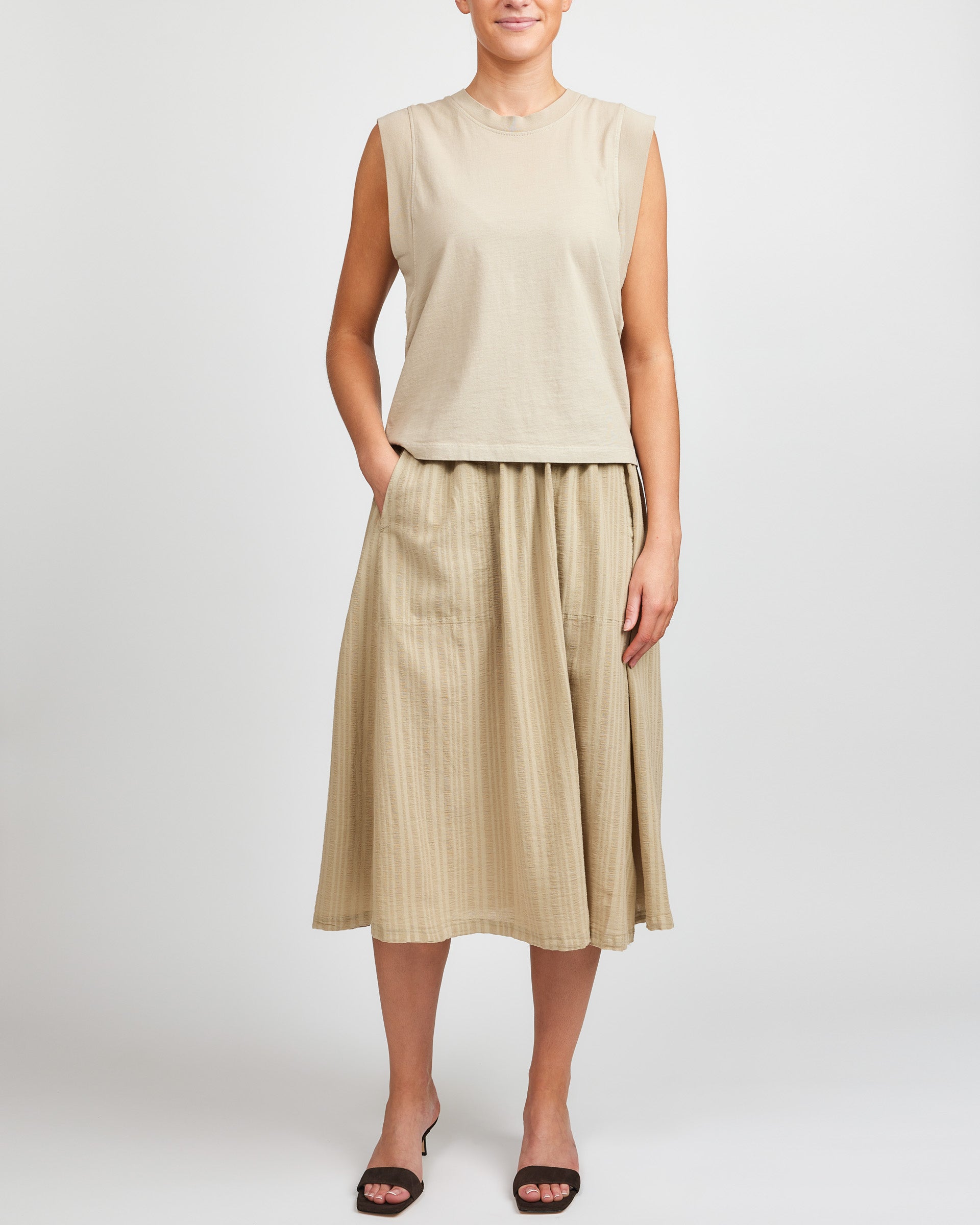 Raquel Allegra Clay Day Skirt