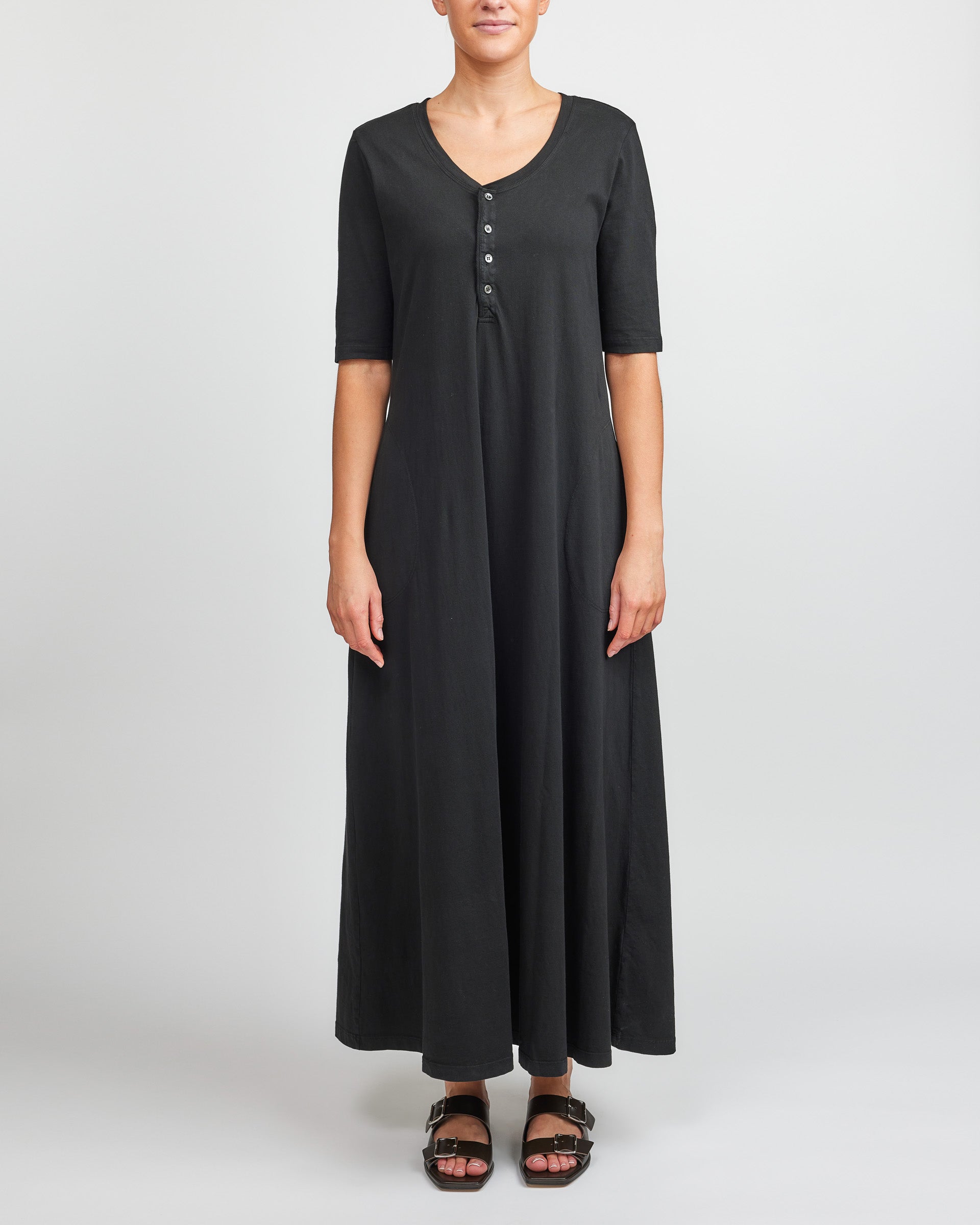 Raquel Allegra Black Maxi Dress