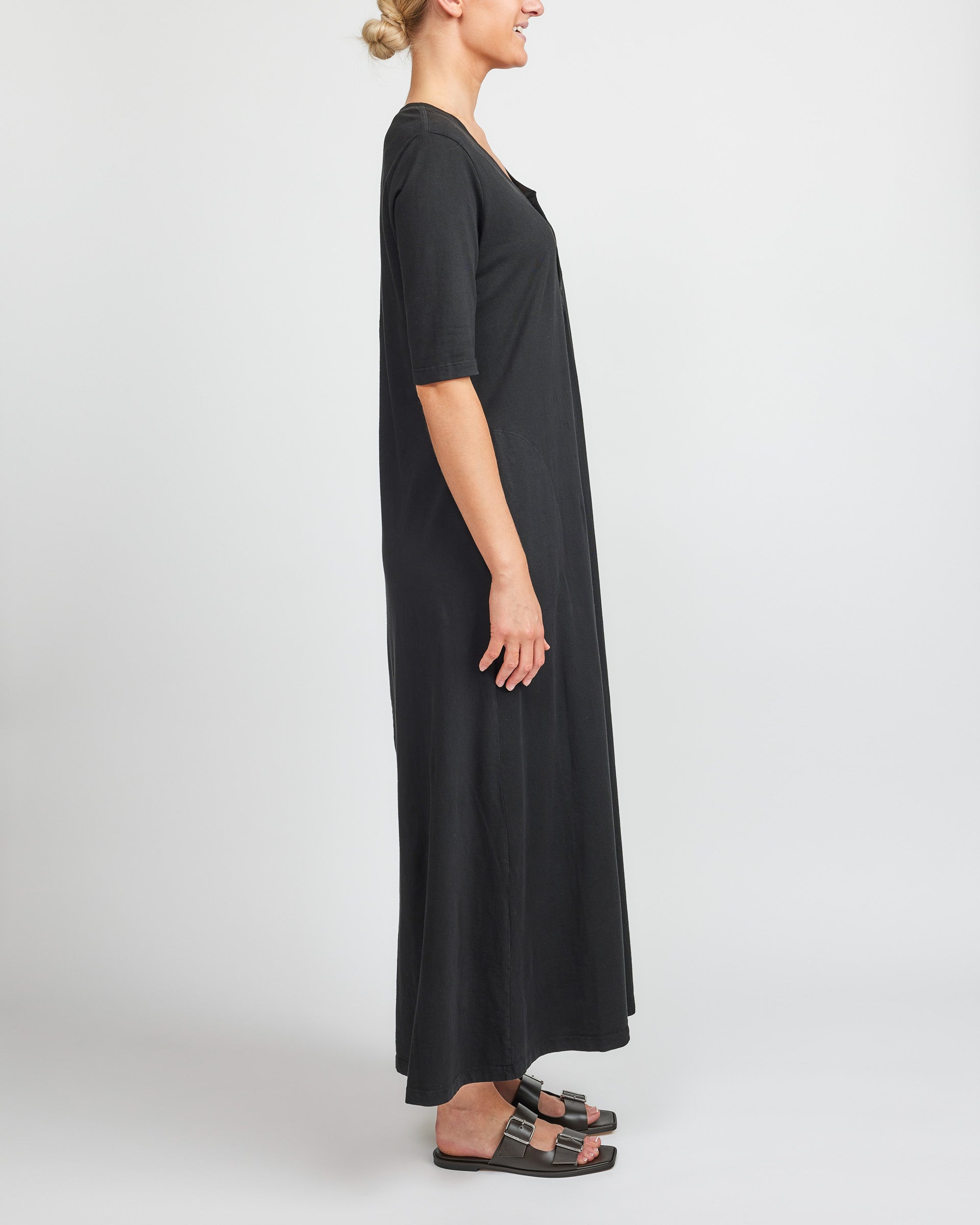 Raquel Allegra Black Maxi Dress