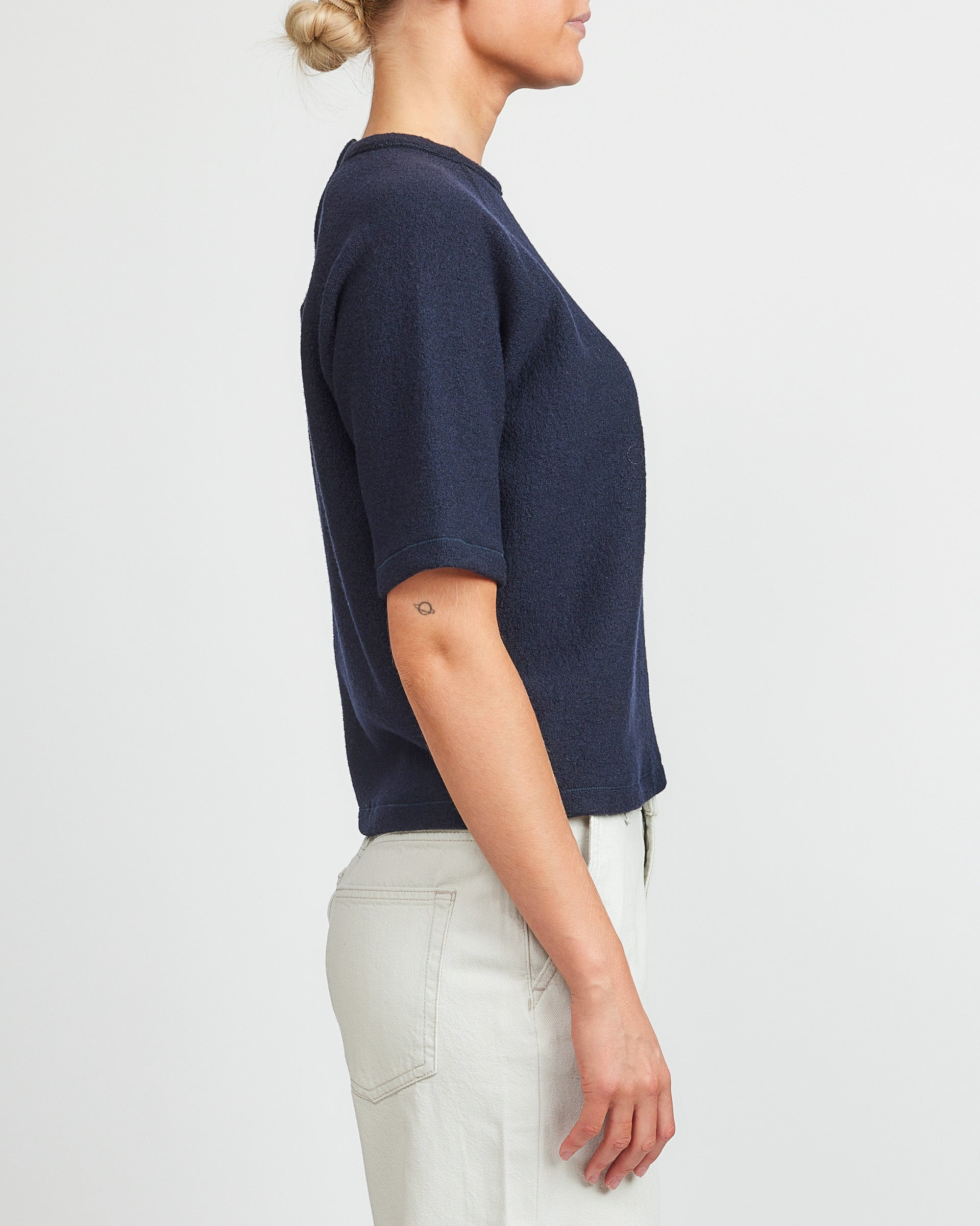 Jeanerica Navy Fleur Blouse