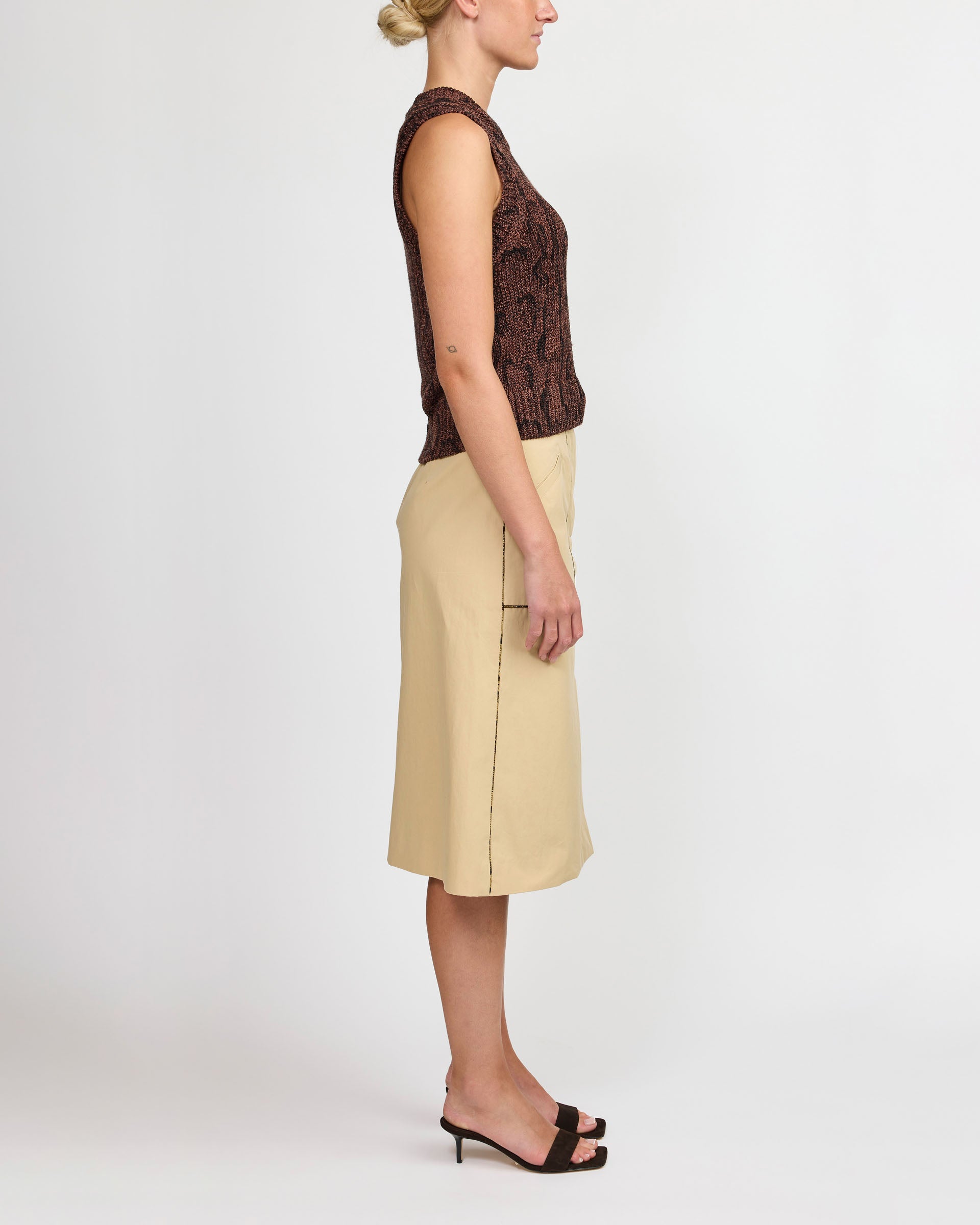 Dries Van Noten Sheraz Beige Skirt
