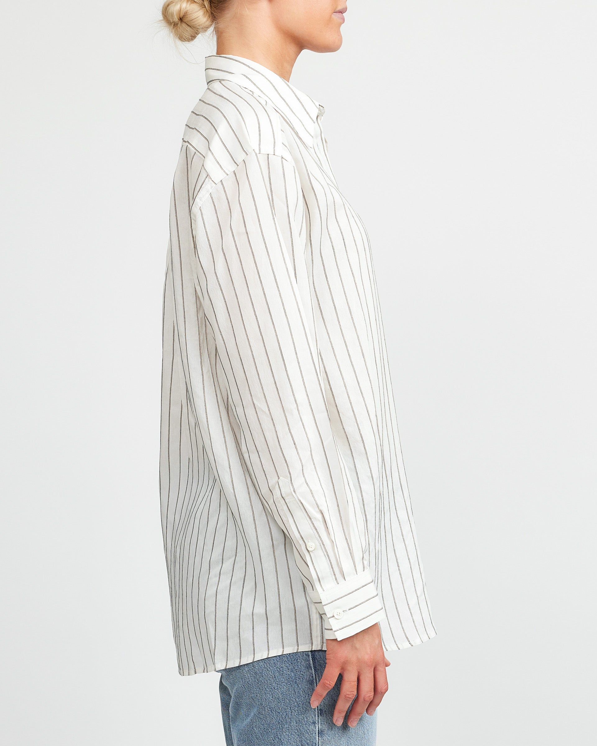 Toteme White/Oyster Classic Stripe Shirt