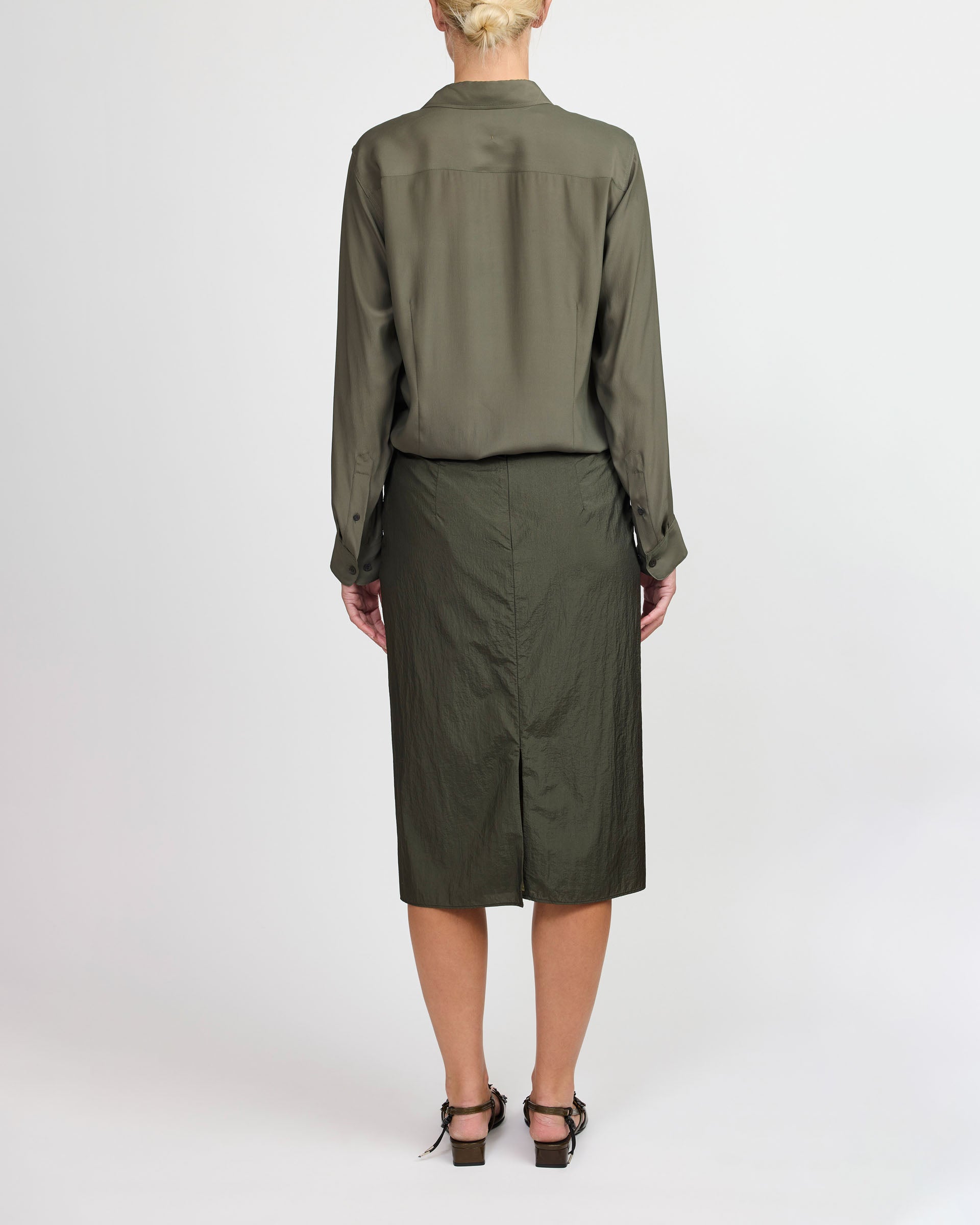 Cecilie Bahnsen Pine Green Allegra Skirt