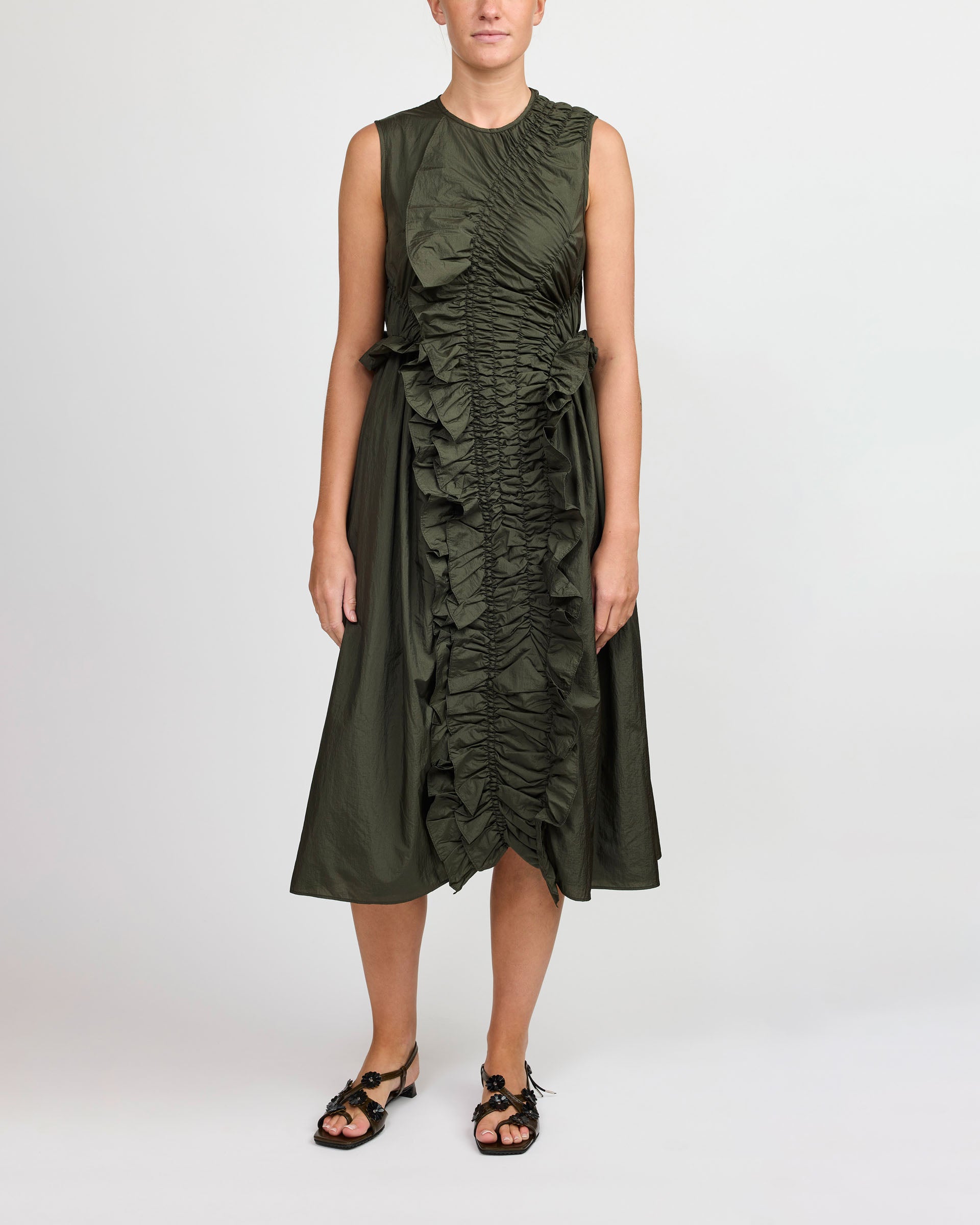 Cecilie Bahnsen Ole Pine Green Dress