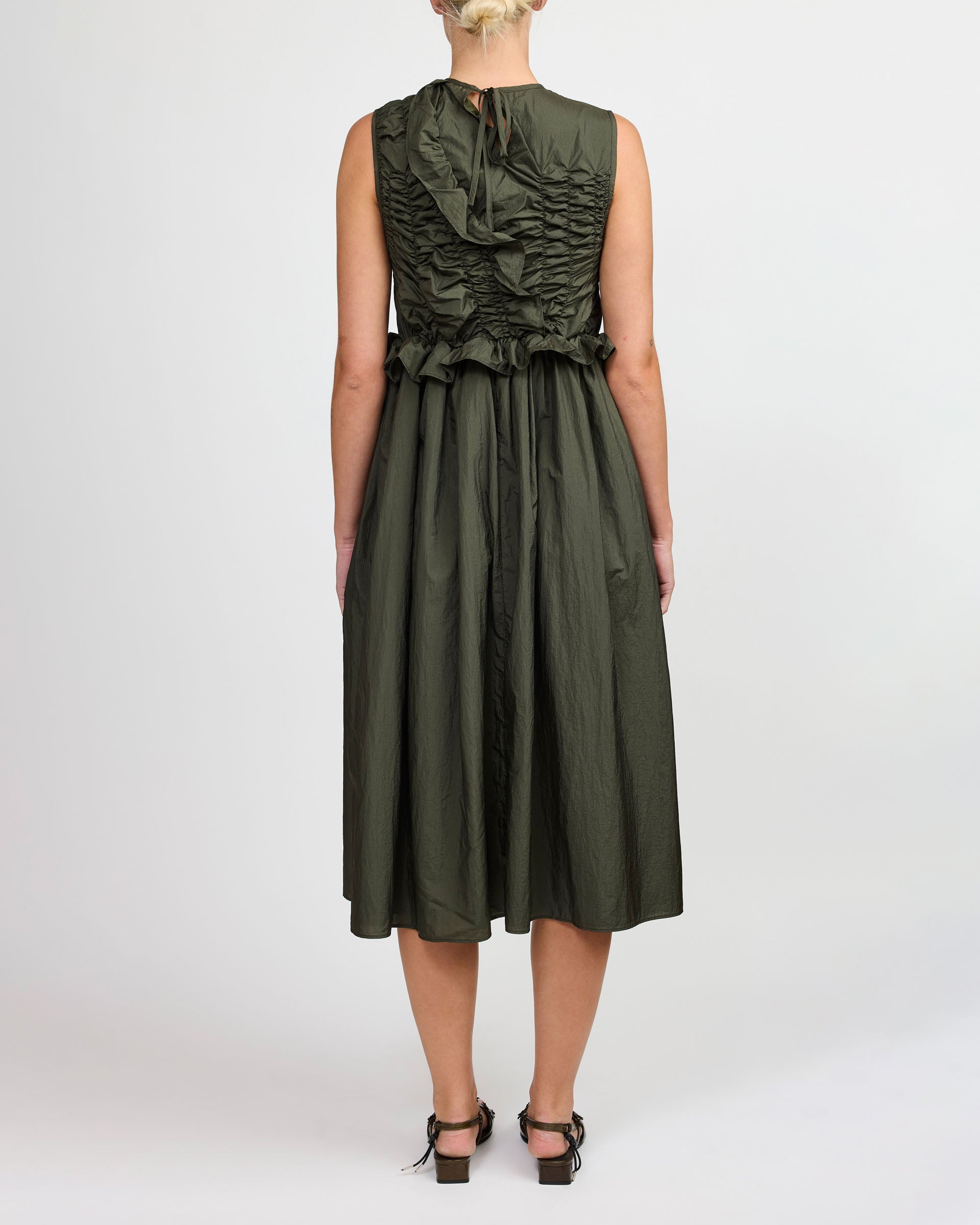 Cecilie Bahnsen Ole Pine Green Dress