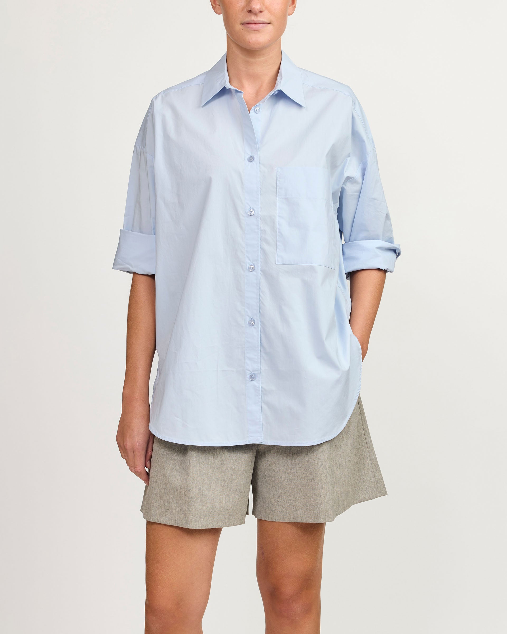 By Malene Birger Derris Shirt Periwinkle Blue