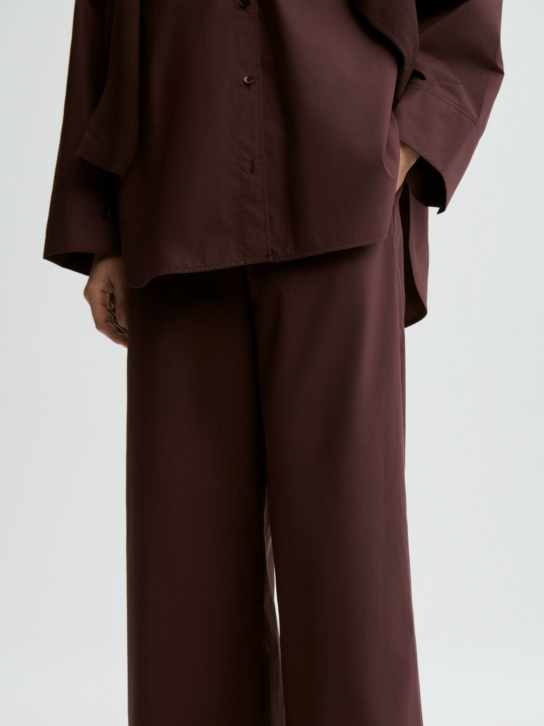 By Malene Birger Aubergine Milena Trousers