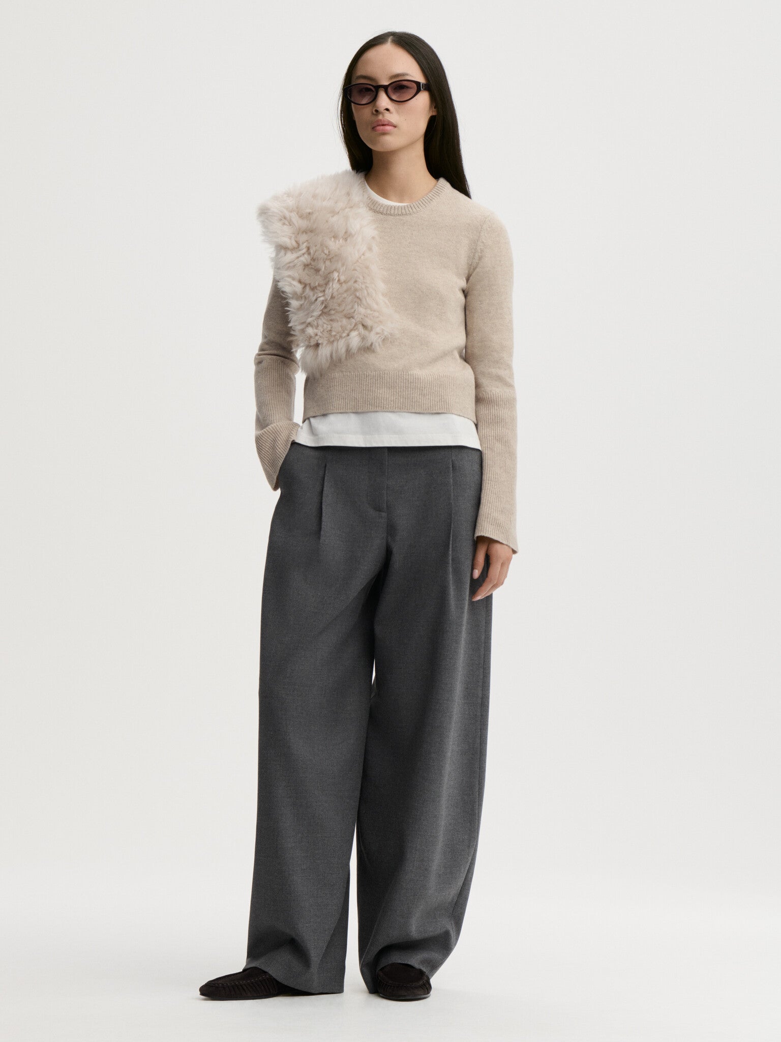 By Malene Birger Grey Brown Melange Hannah Knit