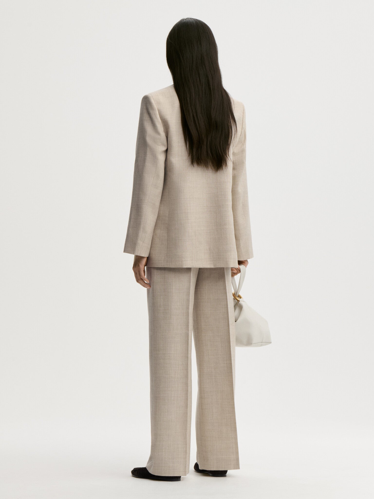 By Malene Birger Grey Brown Melange Rosabella Trousers