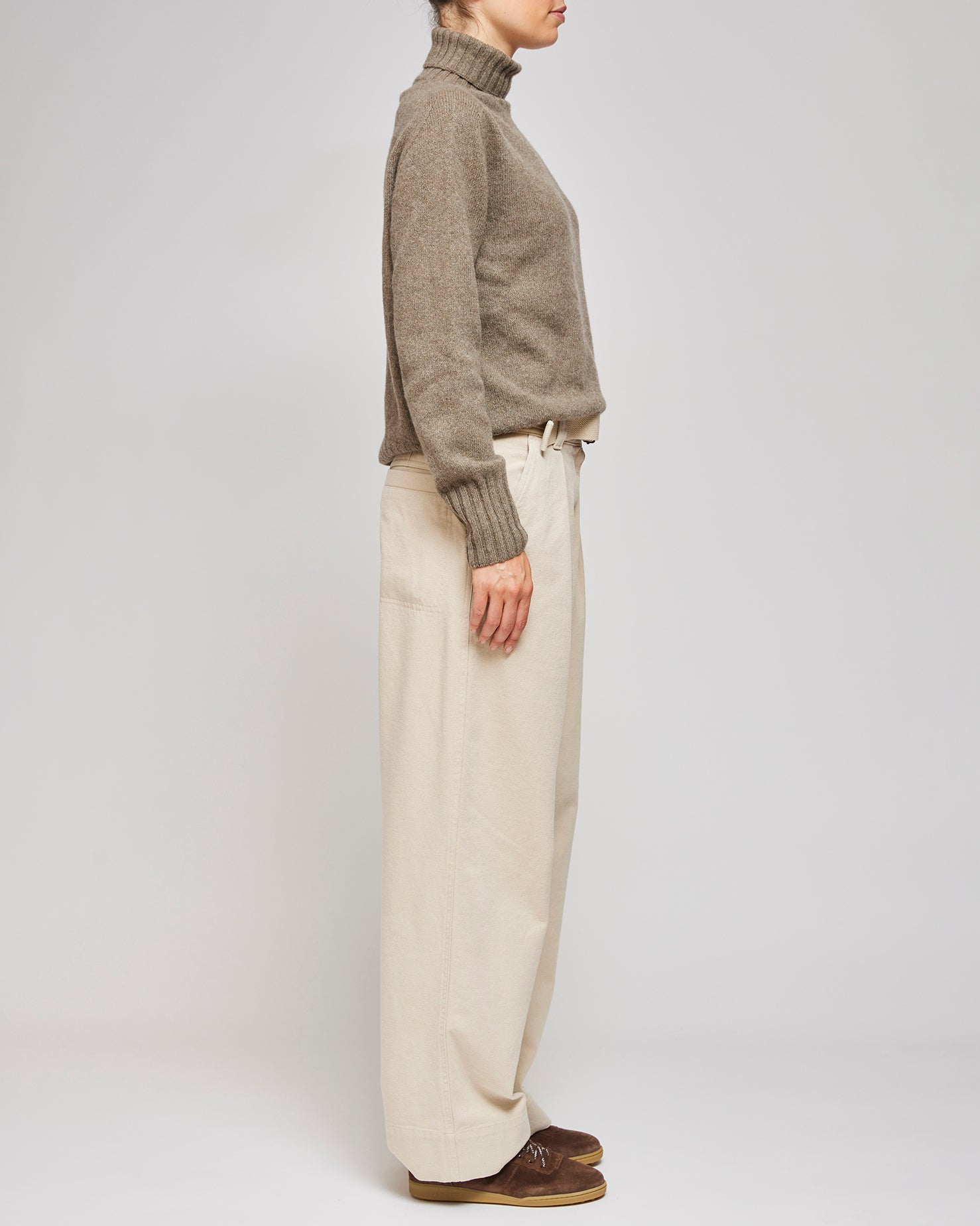 MHL Drill Bone Webbing Belt Trousers