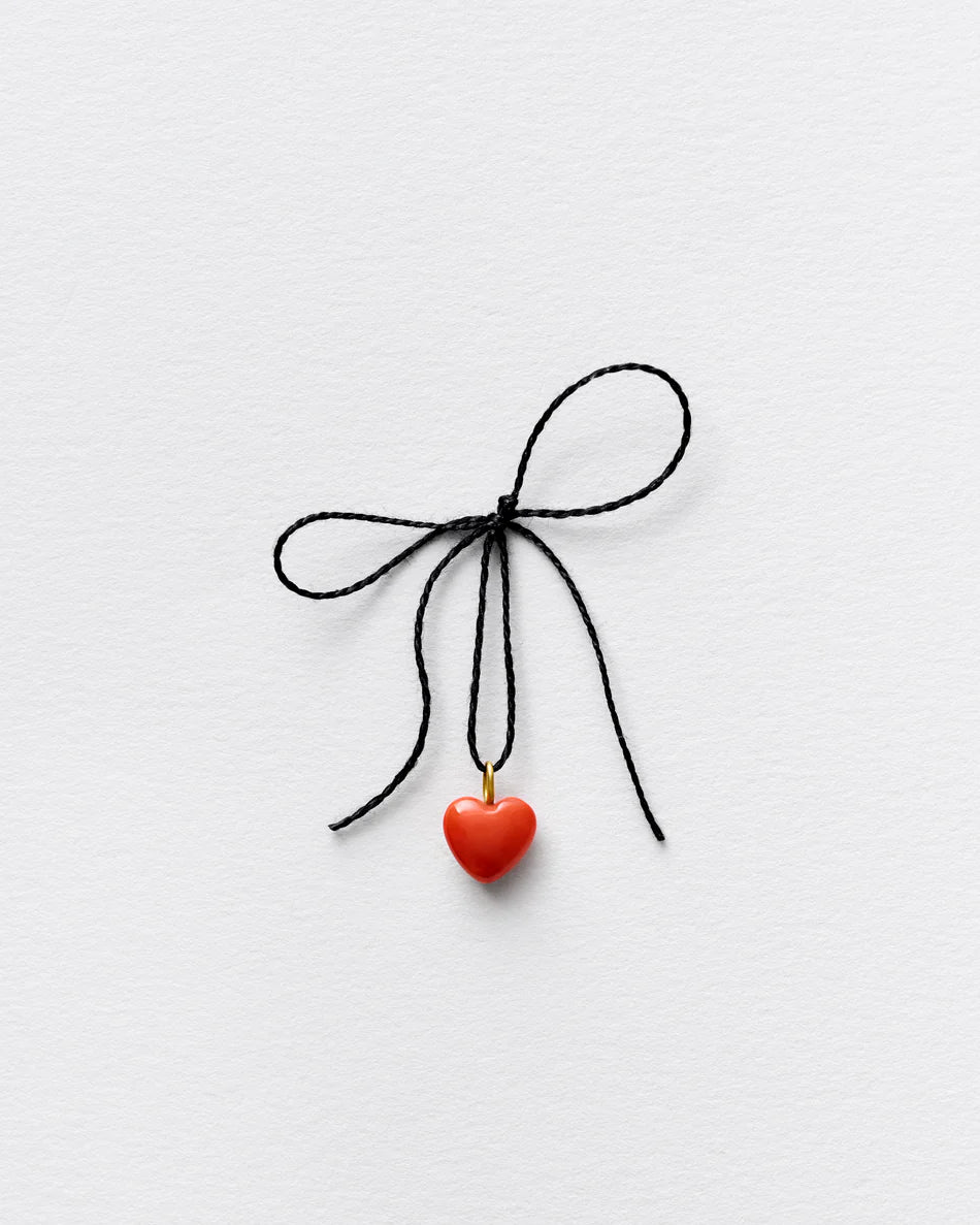 Jo Riis-Hansen Red Big Heart Pendant