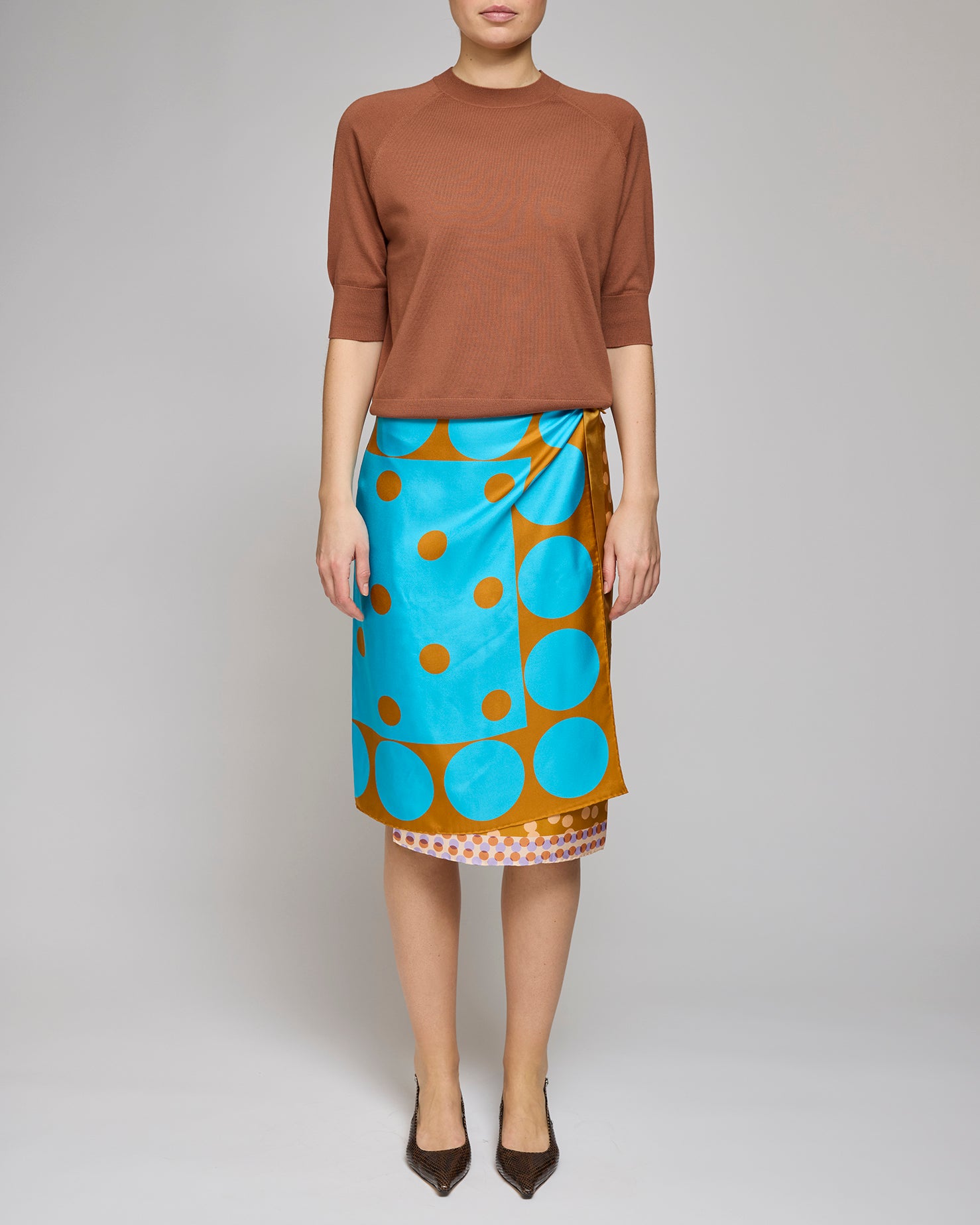 Dries Van Noten Dessin Scarfy Skirt