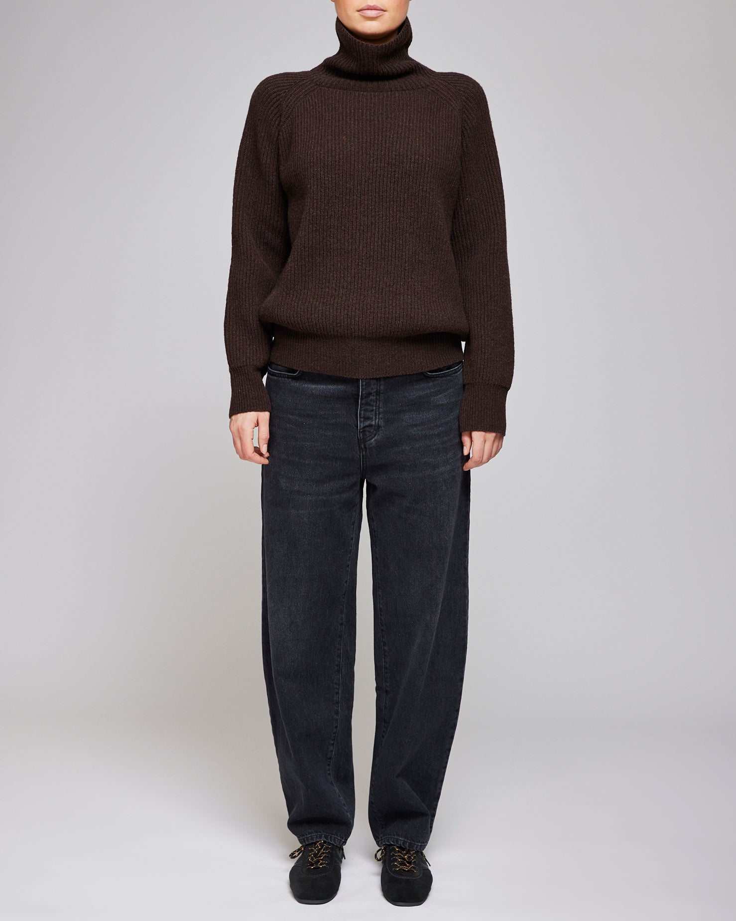 Af Agger Washed Black Barrel Jeans