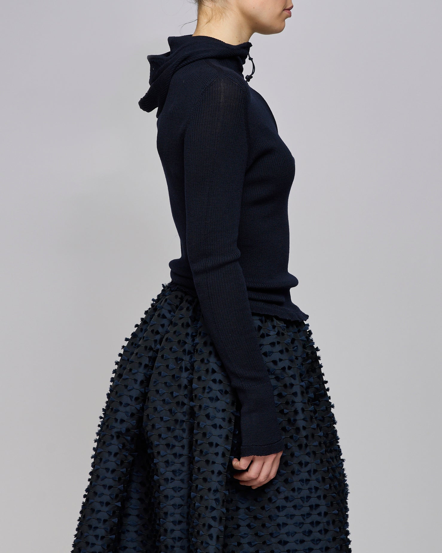 Cecilie Bahnsen Navy Belma Hoodie