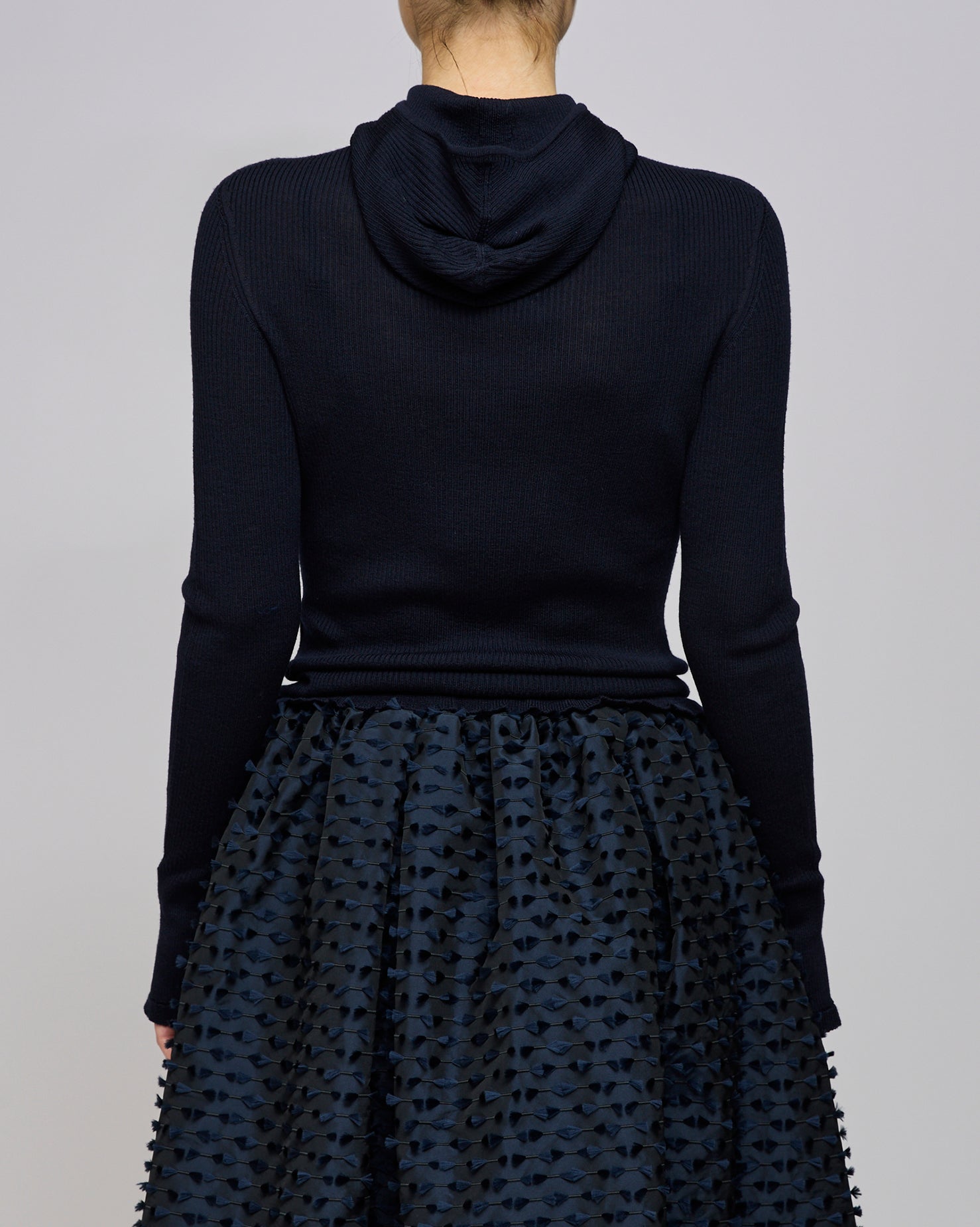 Cecilie Bahnsen Navy Belma Hoodie