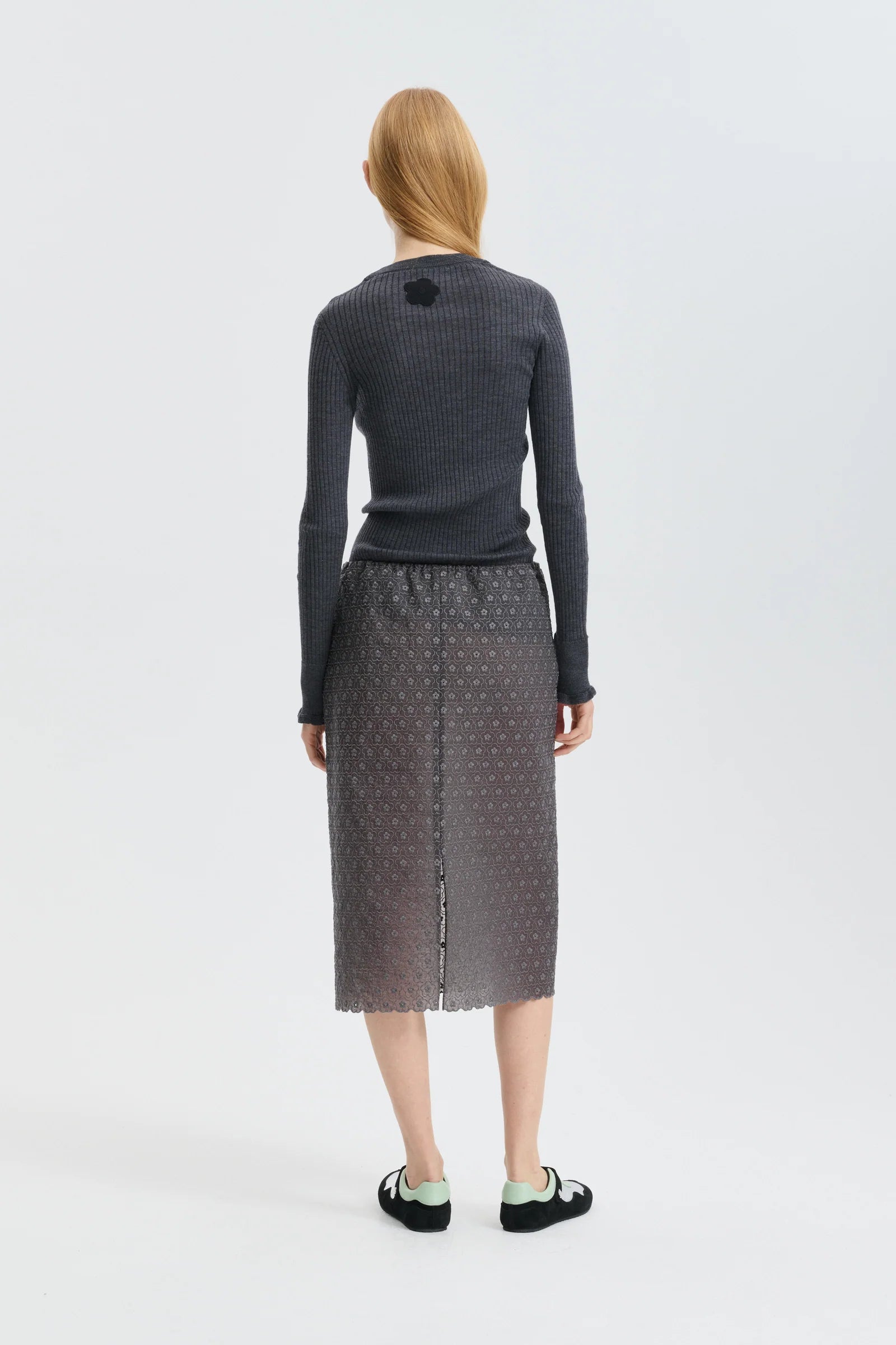 Cecilie Bahnsen Grey Bria Skirt