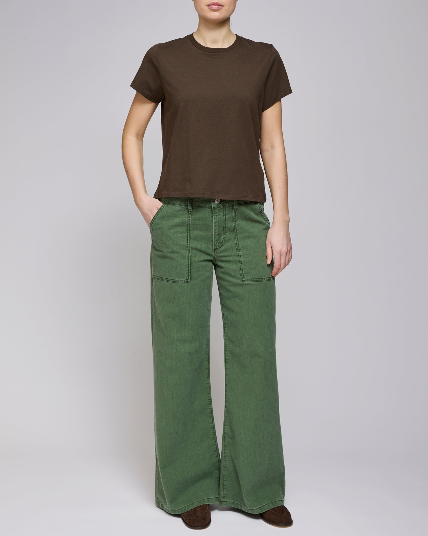 Jeanerica Chevron Green Guell Jeans