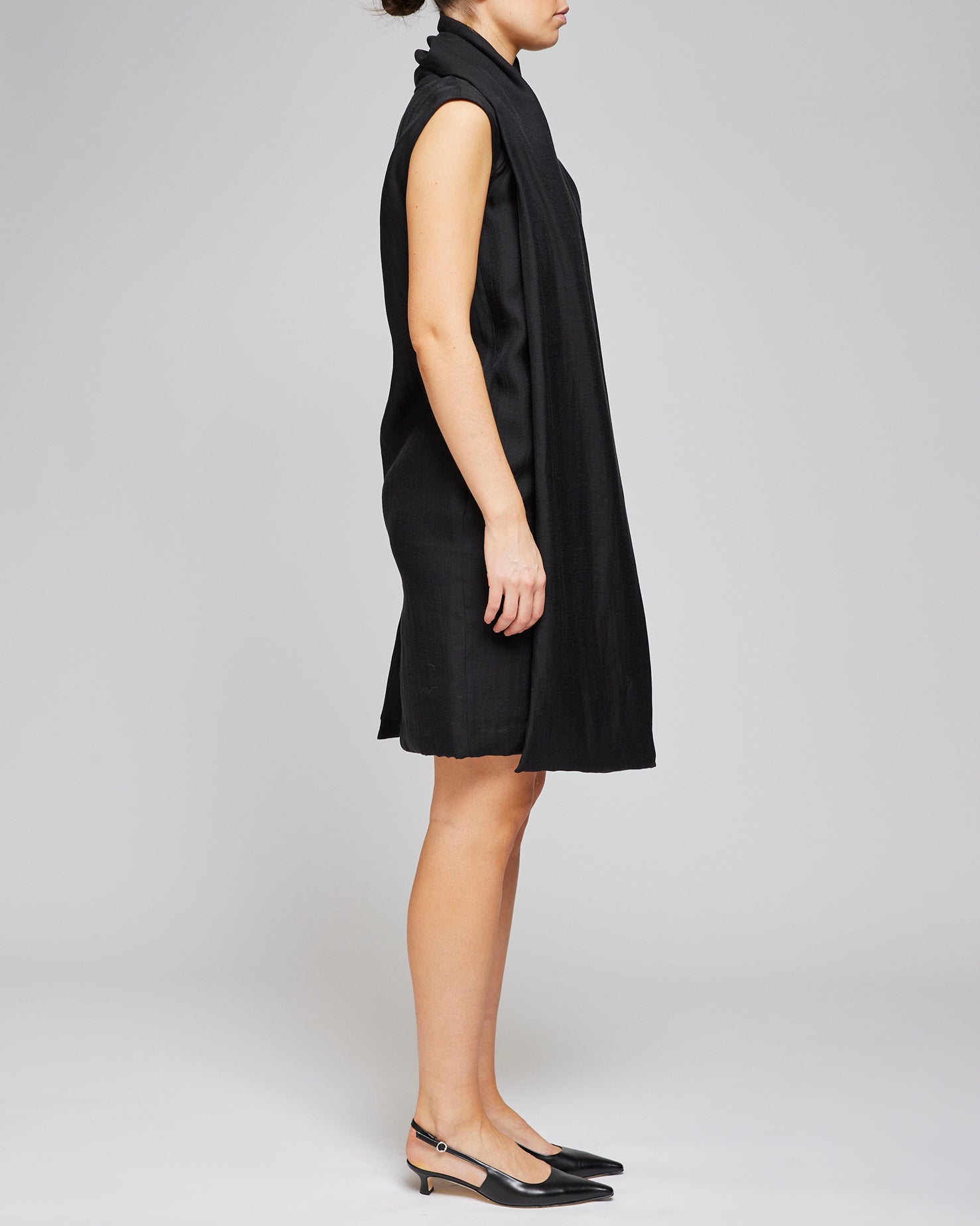 Toteme Black Scarf Dress