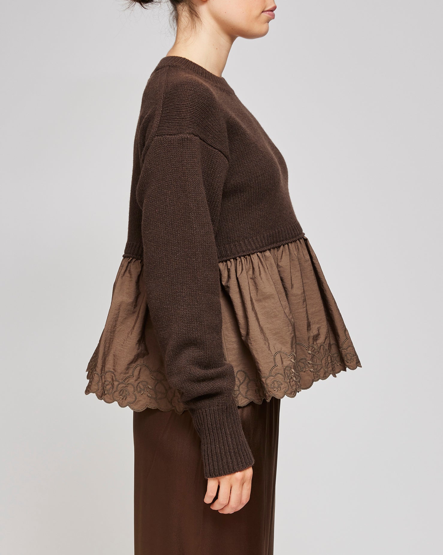 Cecilie Bahnsen Brown Bera Jumper