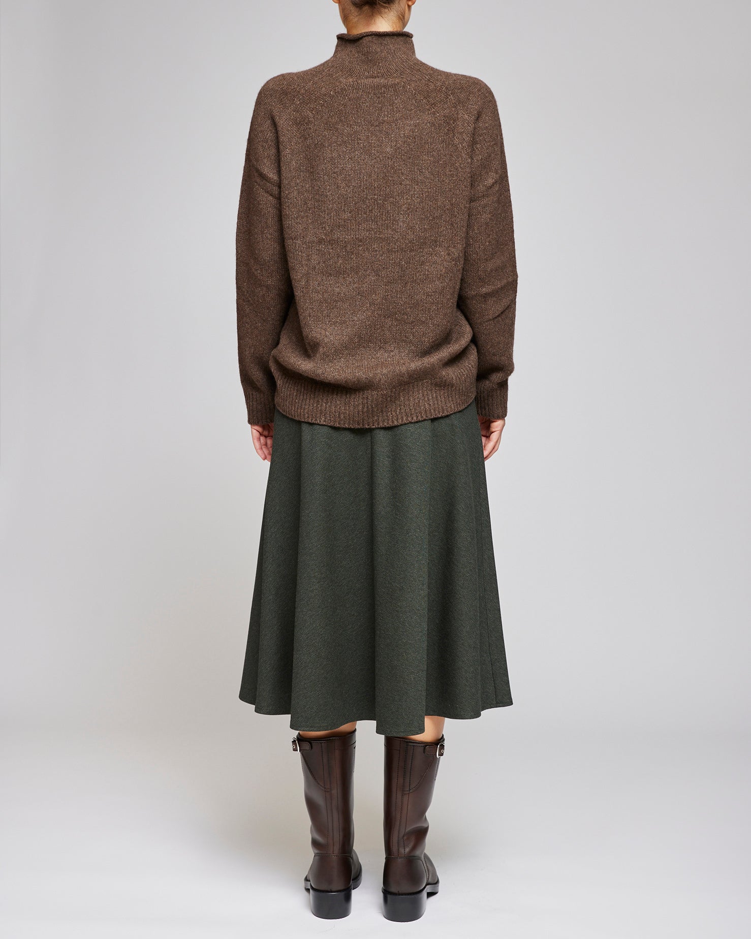 Vanessa Bruno Kahki Jupe Midi Skirt