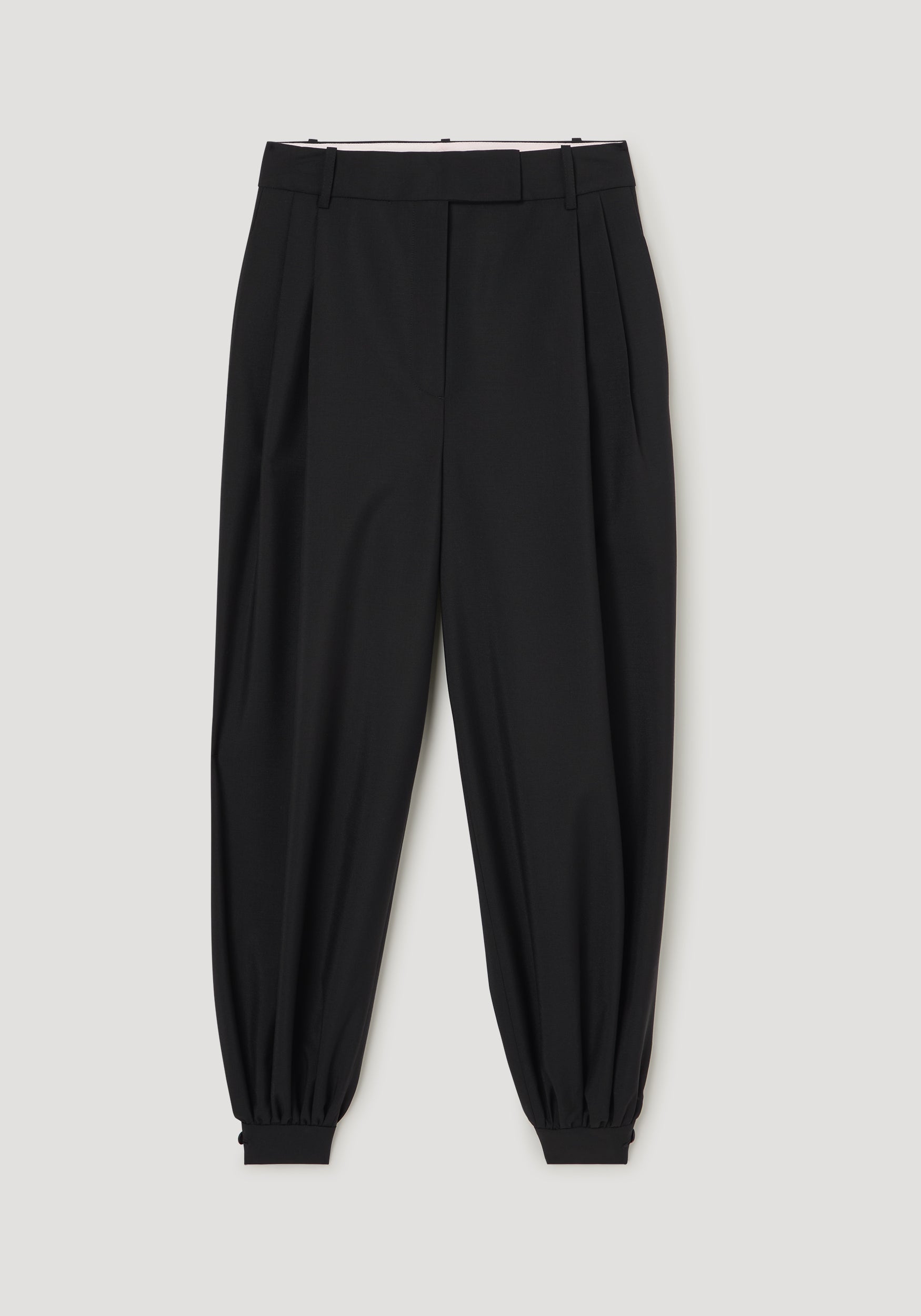 RÓHE Black Tailored Cuff Trousers