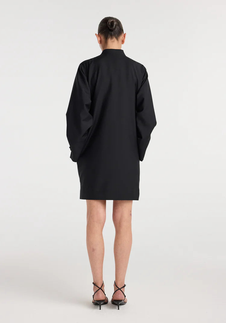 RÓHE Black Pankou Closure Dress