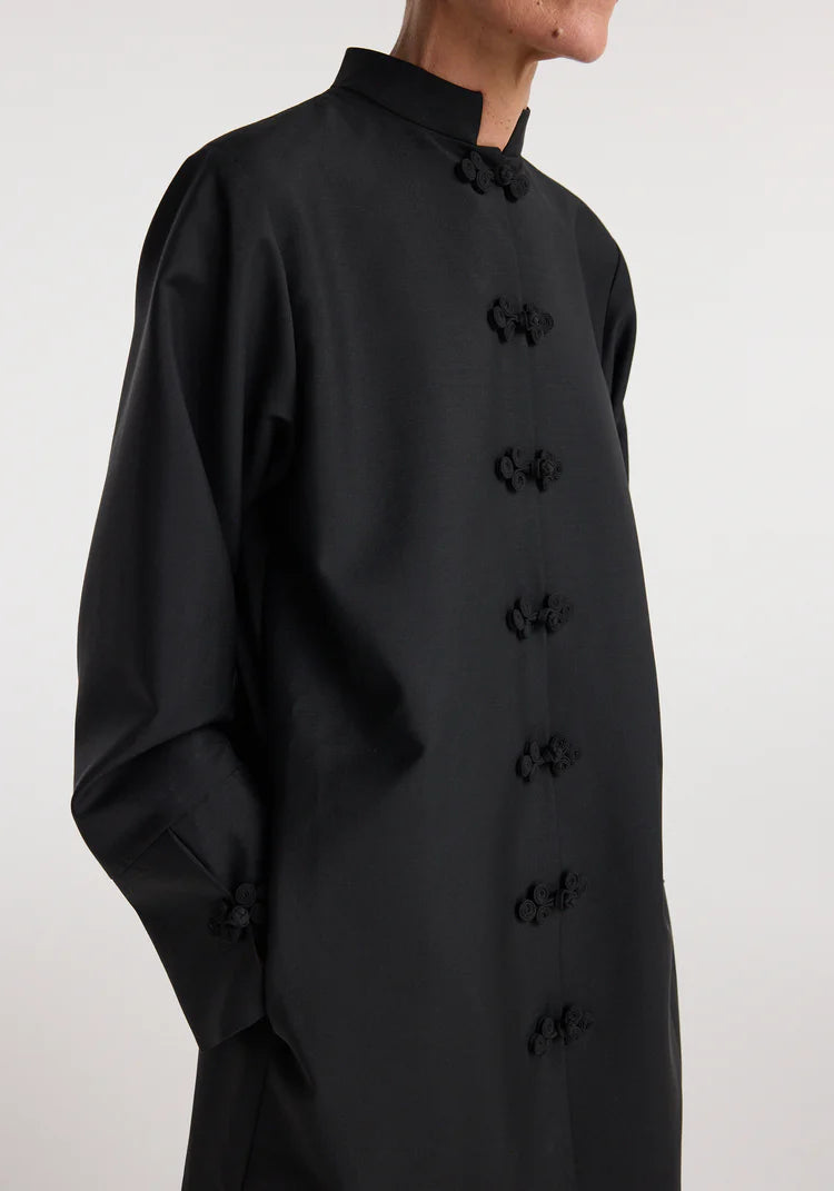 RÓHE Black Pankou Closure Dress