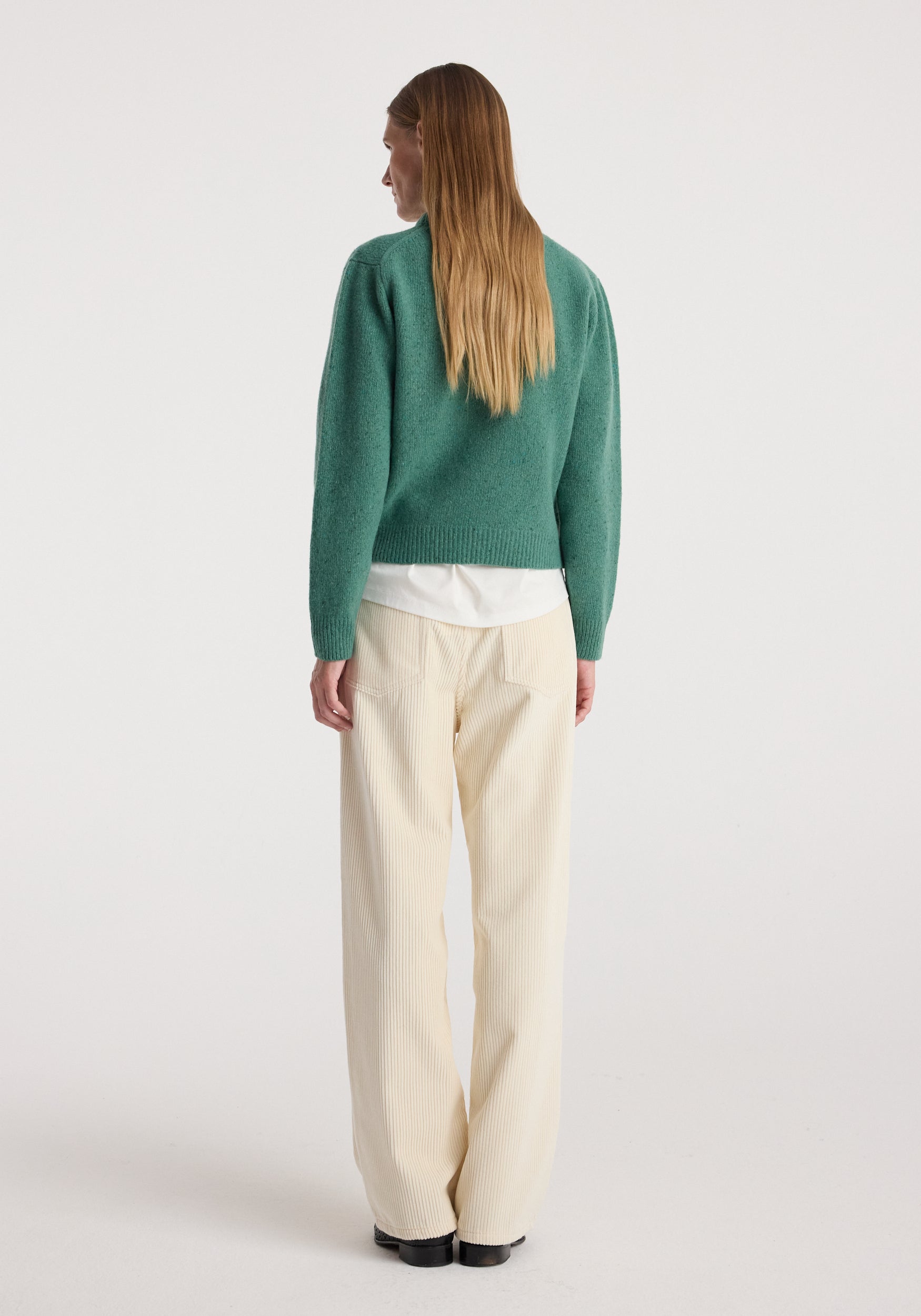 RÓHE Jade Fitted Mouliné Crewneck