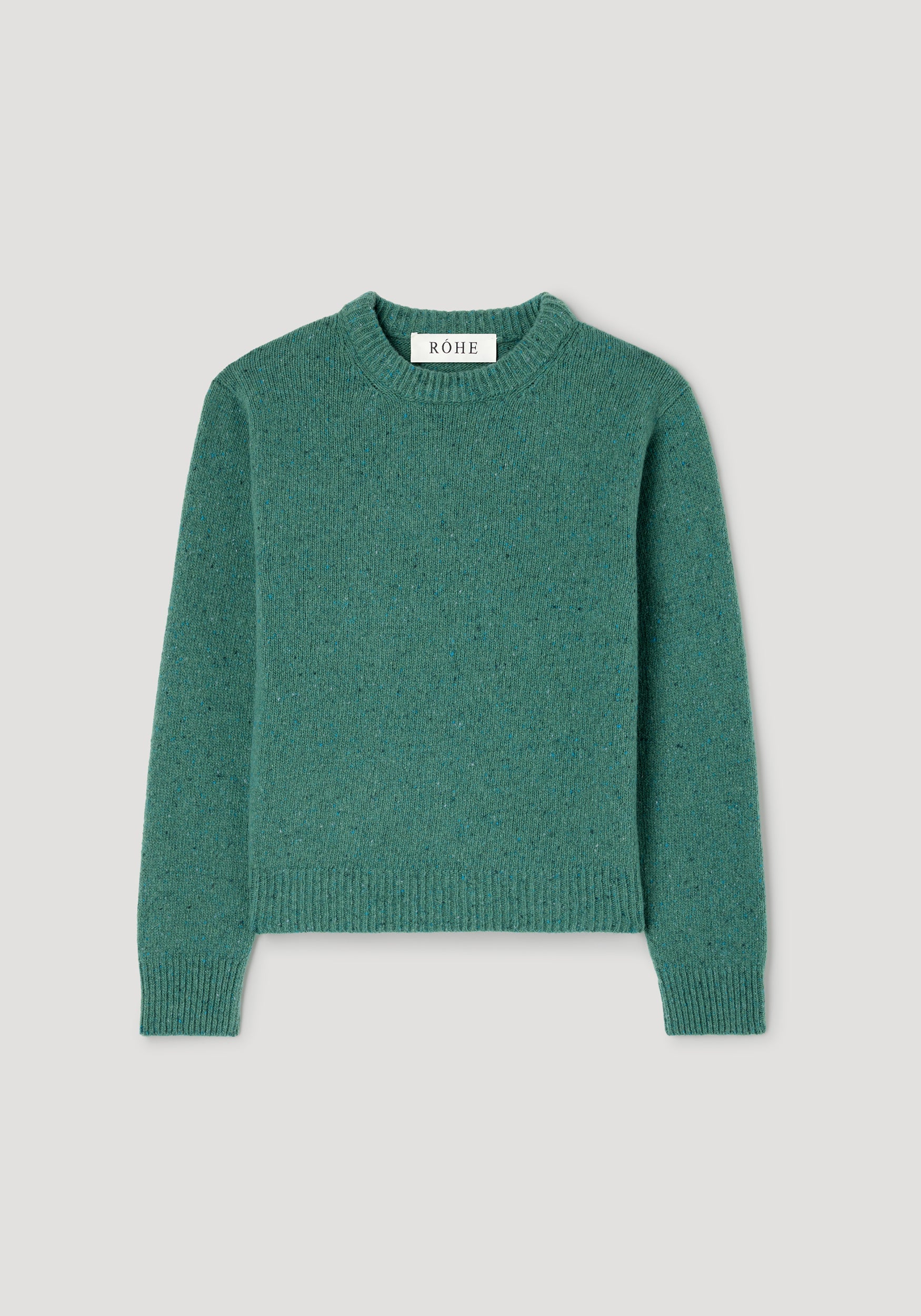 RÓHE Jade Fitted Mouliné Crewneck