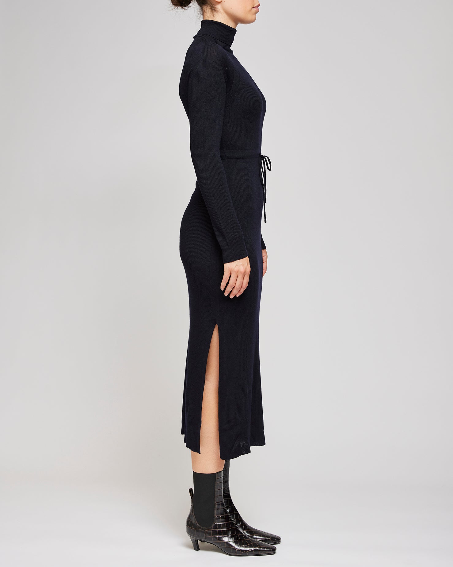 A.P.C Dark Navy Robe Marianna Dress