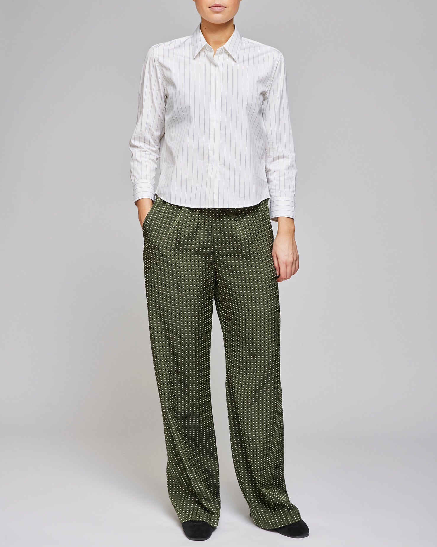 Dries Van Noten Khaki Puvis Long Pants