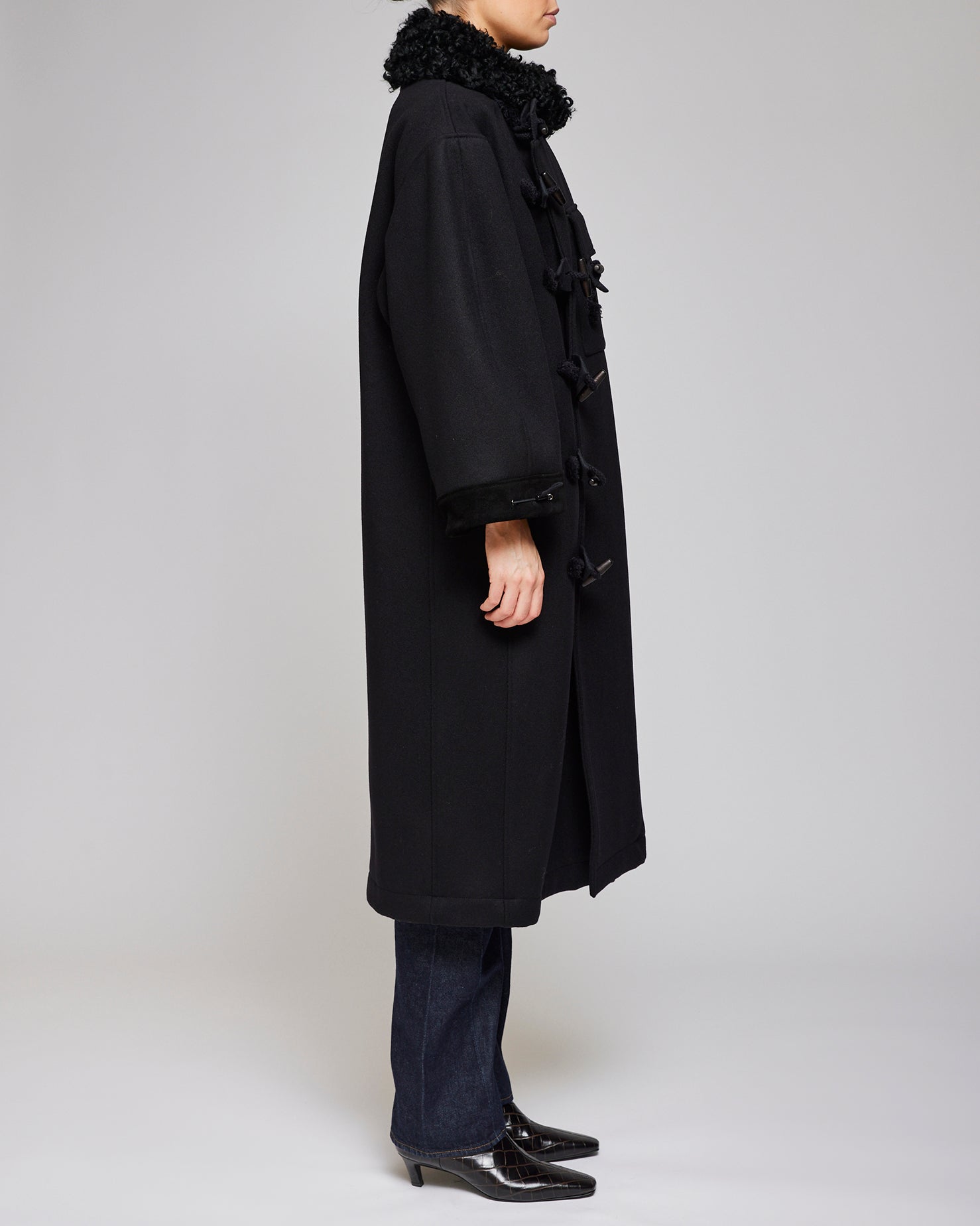 Af Agger Black Hainsworth Wool Officer Coat