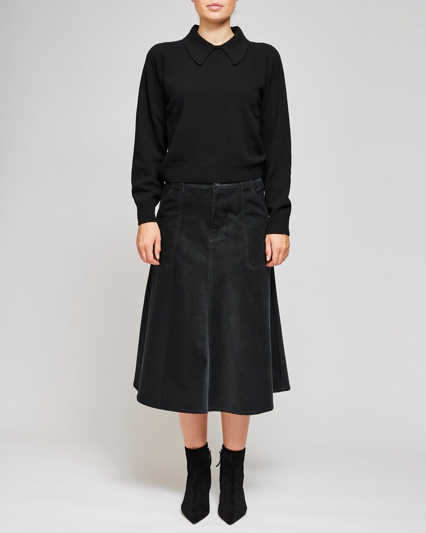 A.P.C Anthracite Jupe Laurene Skirt