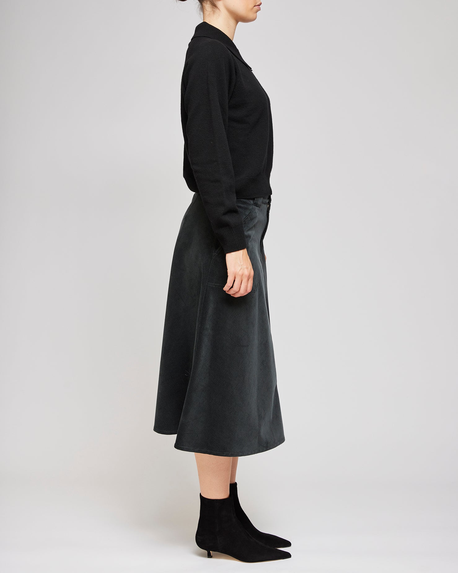 A.P.C Anthracite Jupe Laurene Skirt