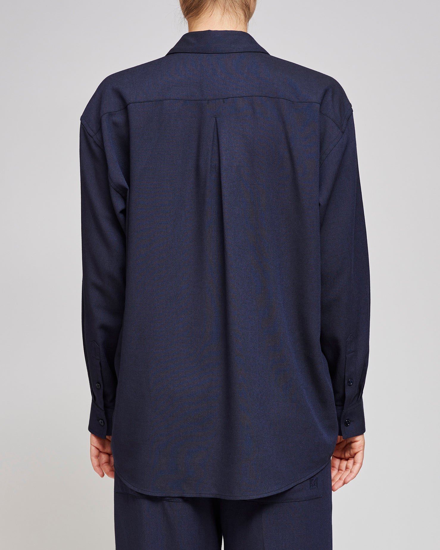 Toteme Navy Classic Fluid Shirt