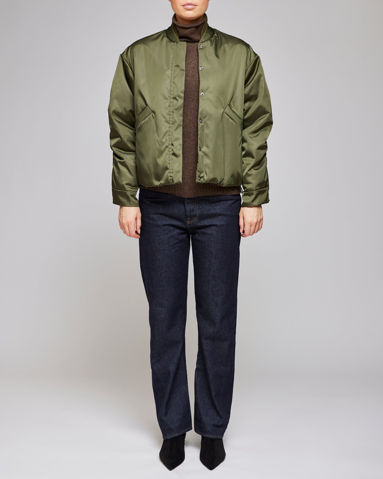 Kassl Editions Khaki Bomber Short Nylon Wax