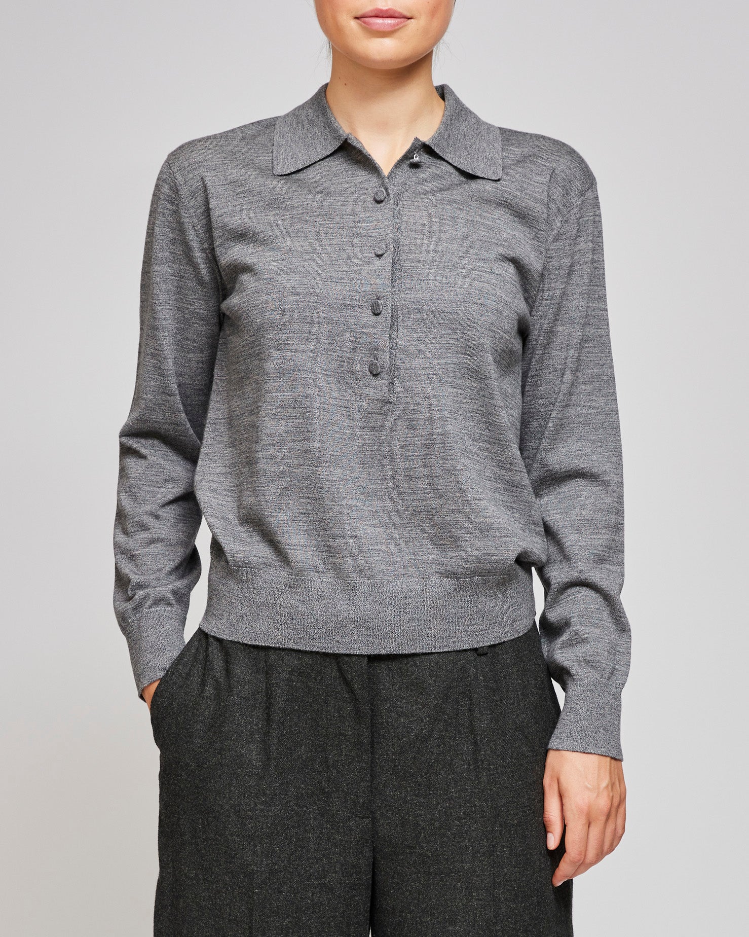 Dries Van Noten Grey Tuno Polo