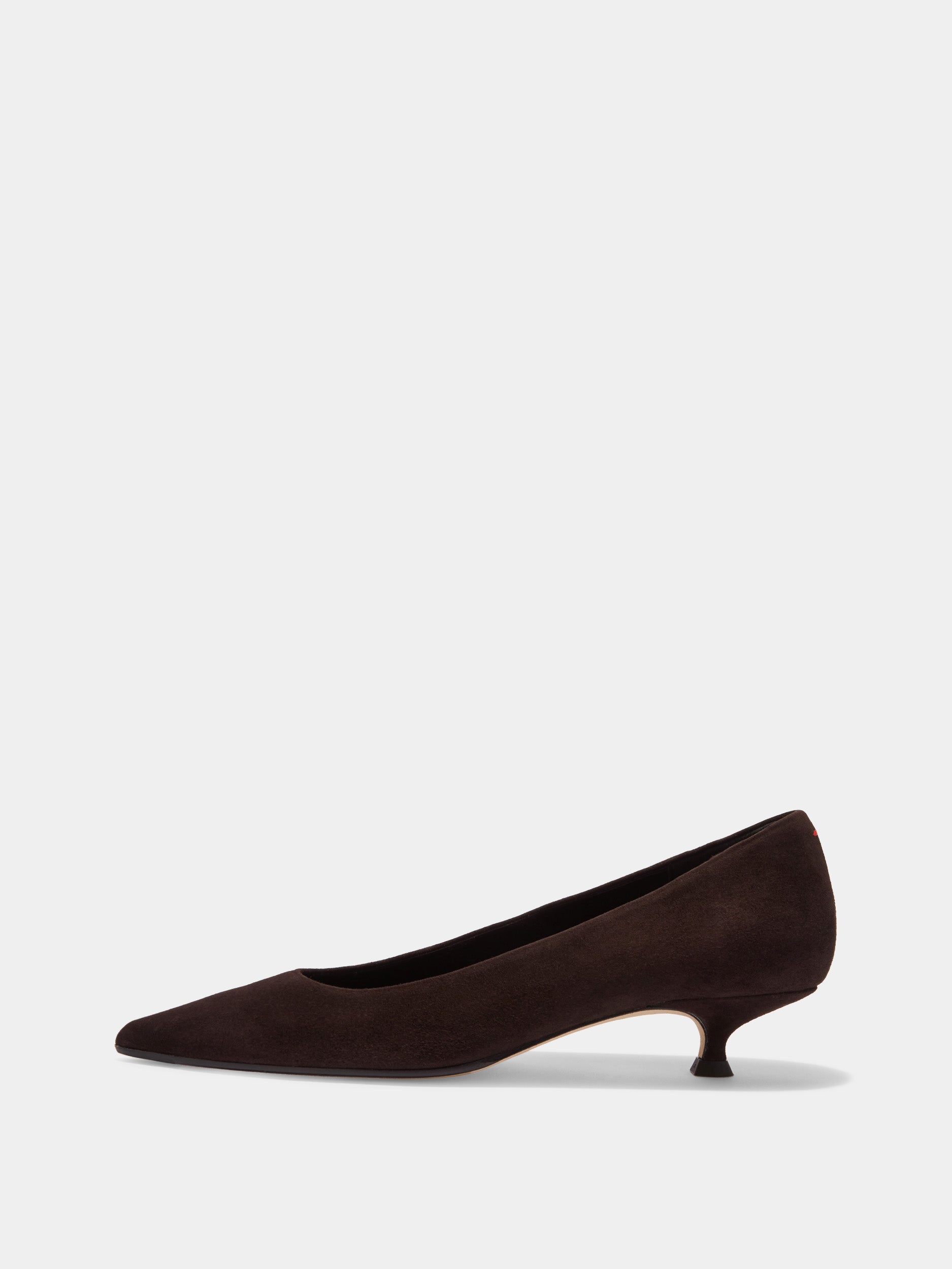Aeyde Moka Cari Kid Suede Leather Pumps