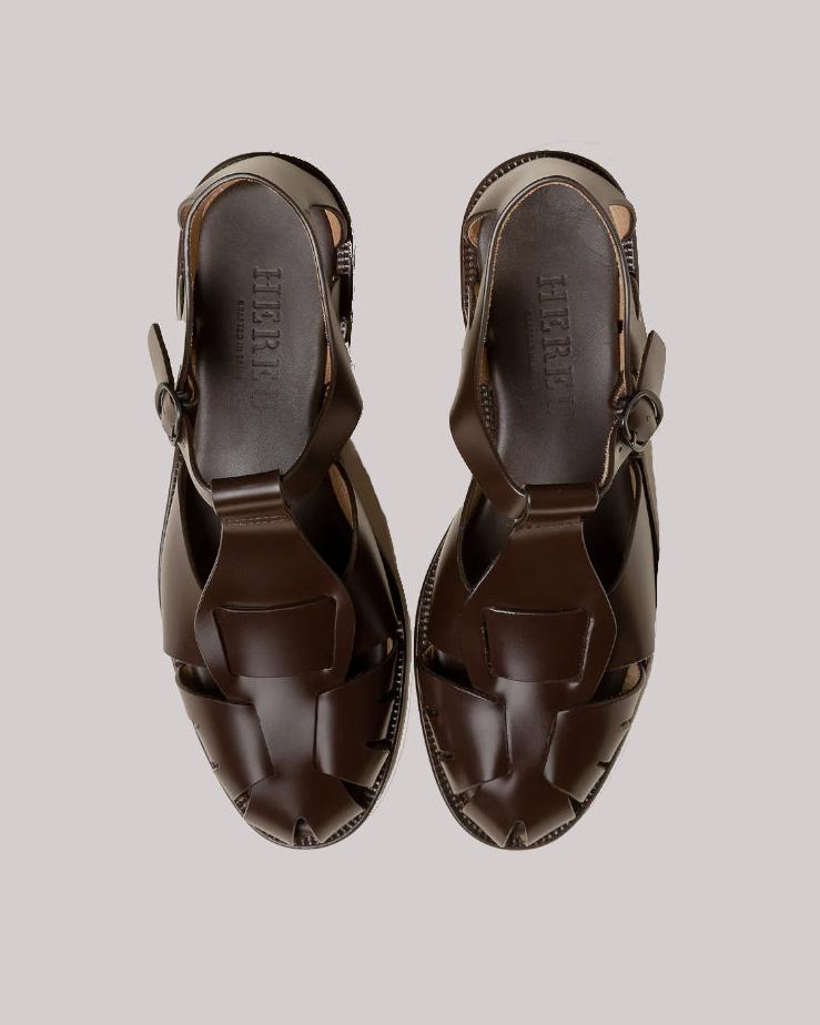 Hereu Pesca Fisherman Sandal Dark Brown
