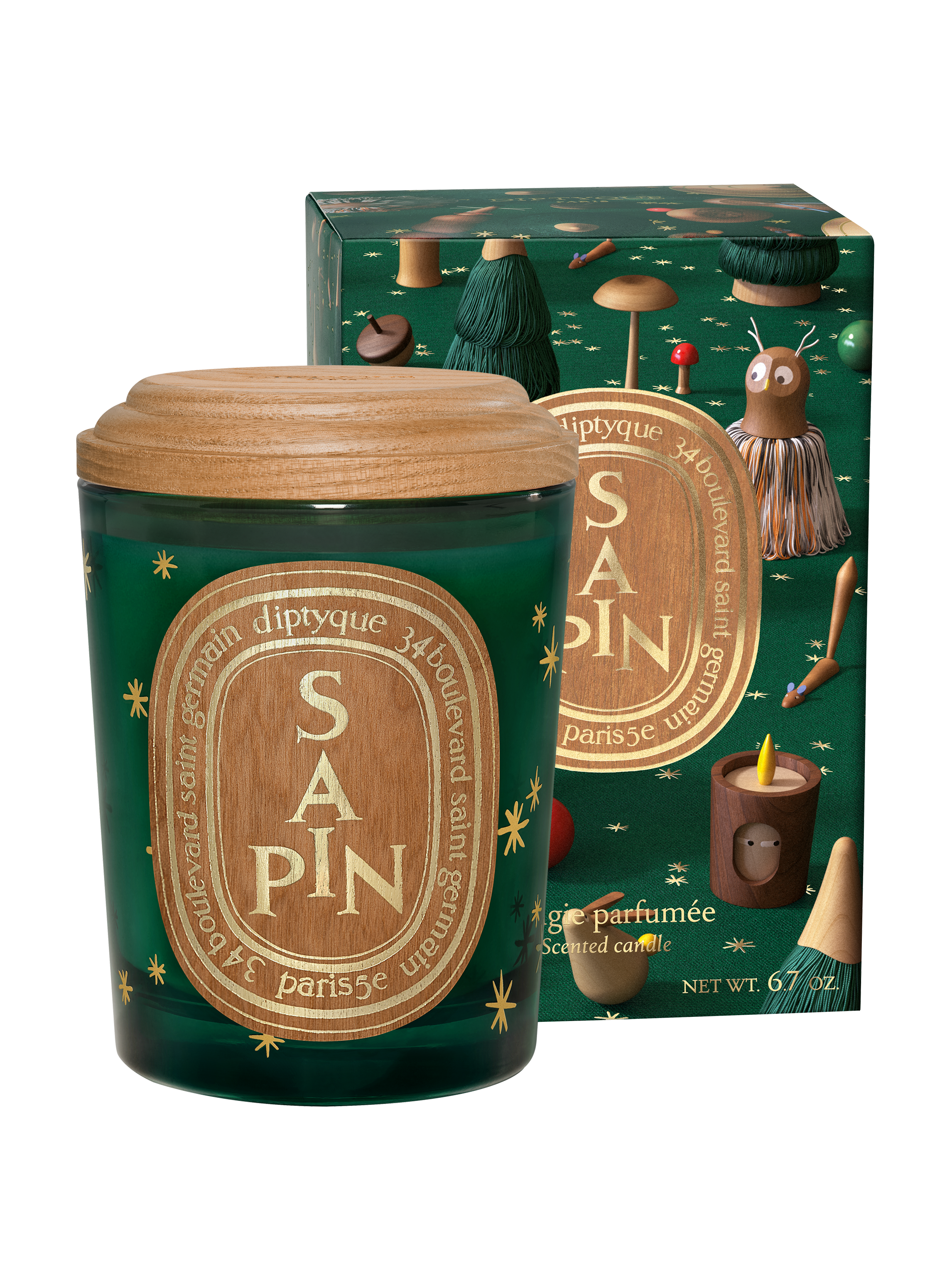 Diptyque Sapin Holiday Candle With Lid