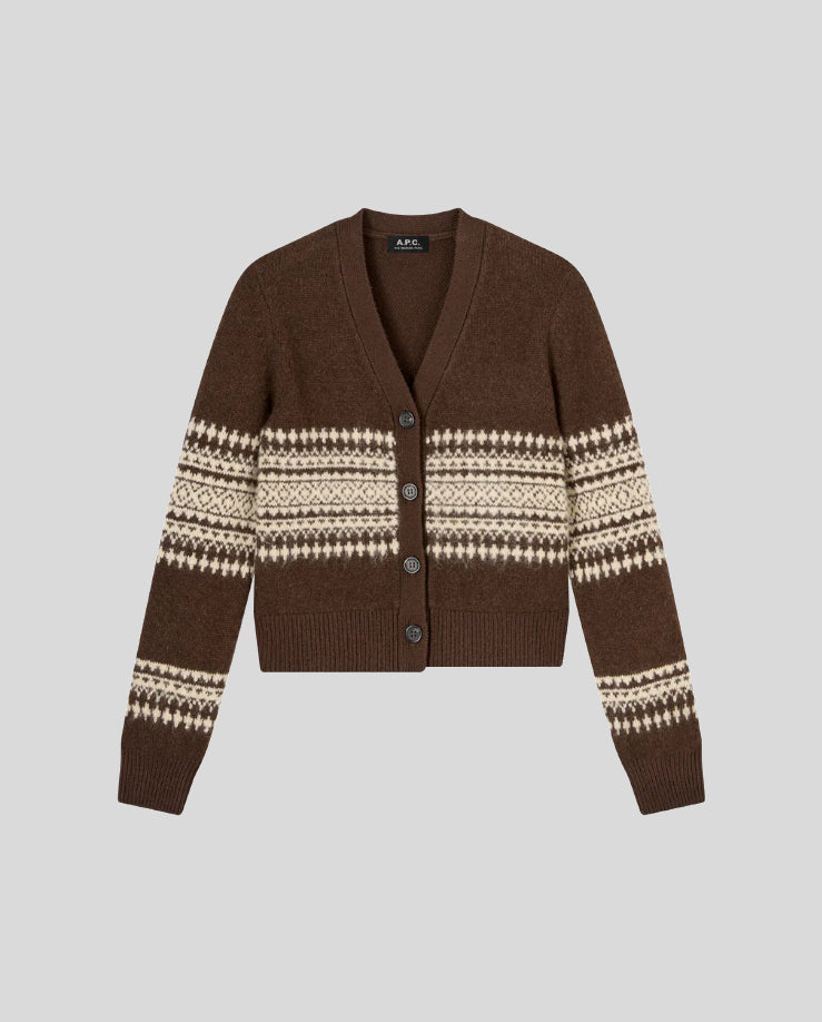 A.P.C. Marron Lindsey Cardigan