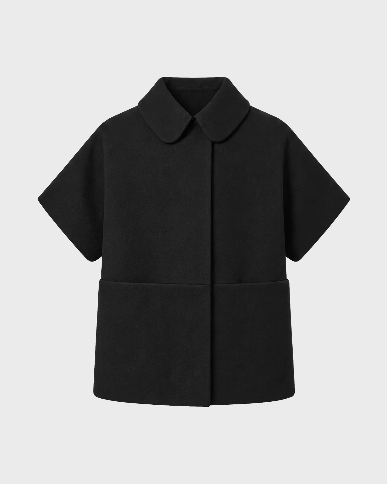 Crowd Black Short MOK Wool Coat