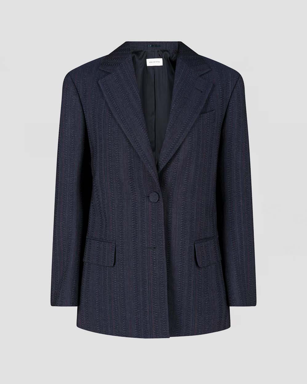 Dries Van Noten Navy Birdy Jacket