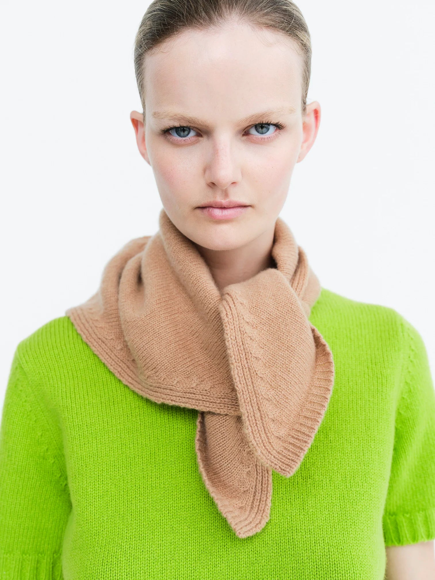 Rika Camel Wrap Scarf