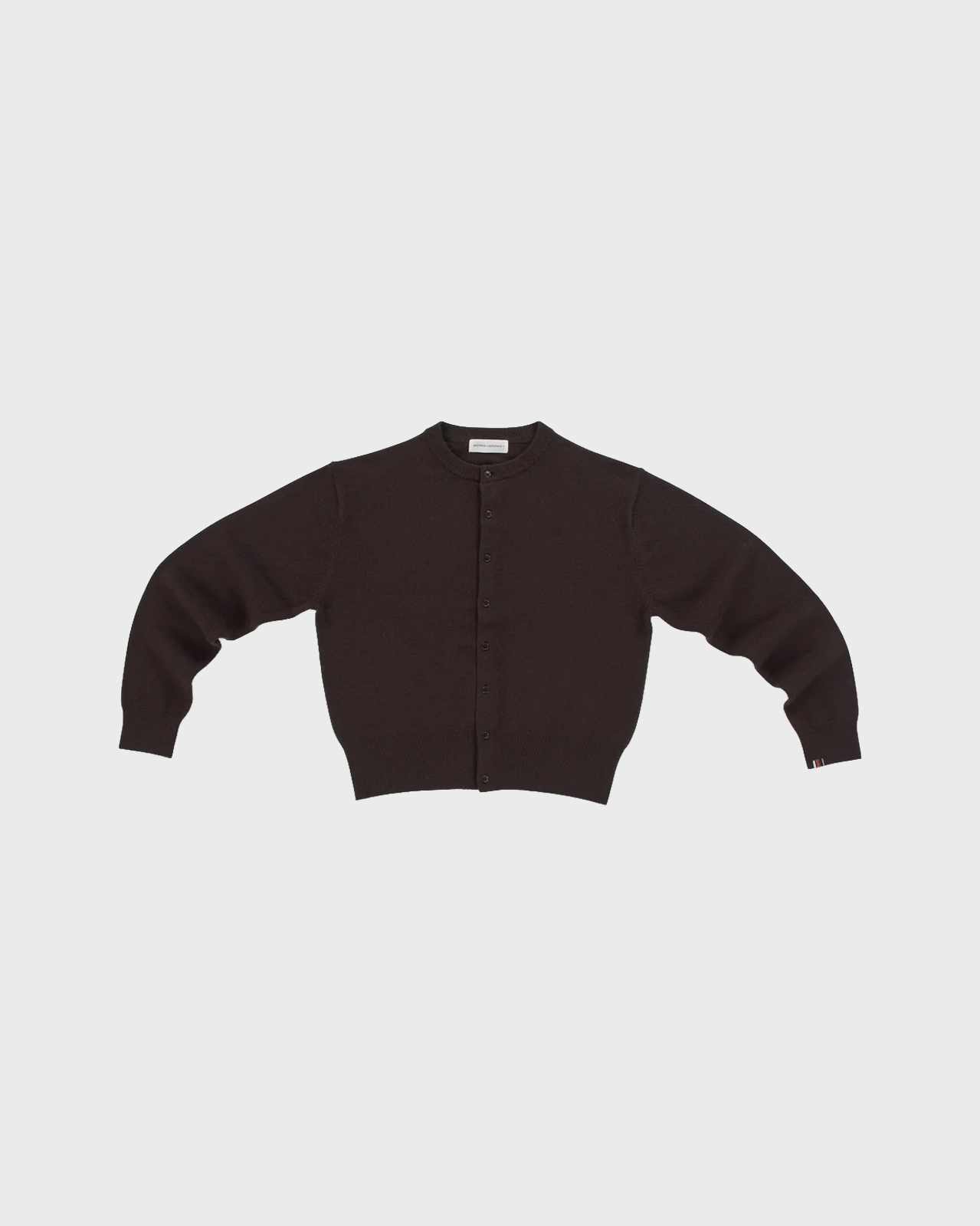 Extreme Cashmere Dark Brown Luce Cardigan