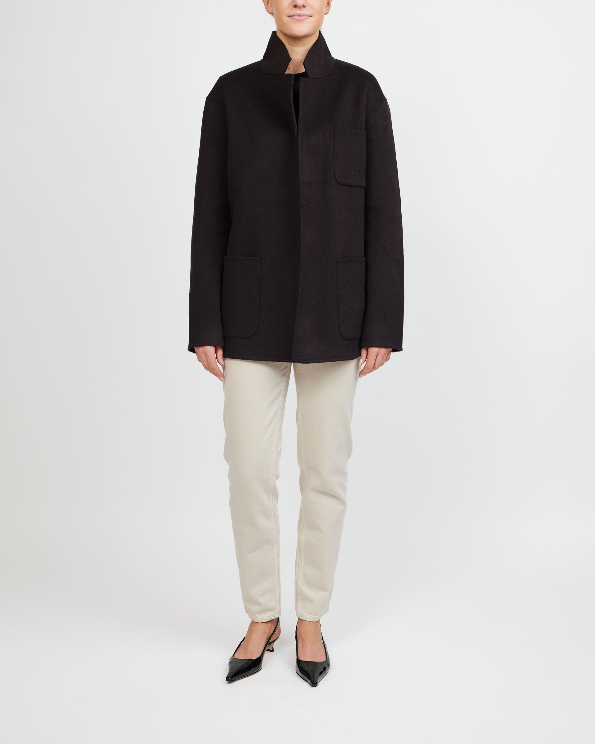 Toteme Espresso Patch Pocket Doublé Jacket