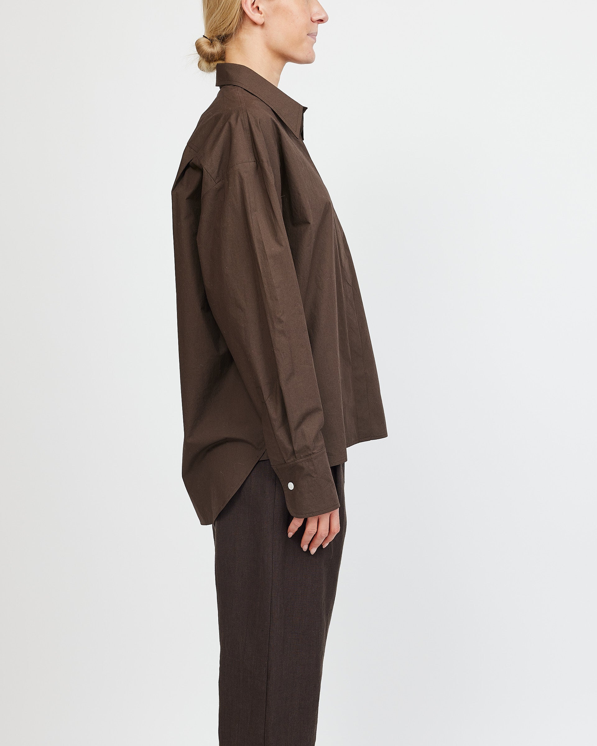 Af Agger Dark Brown Oversize Shirt