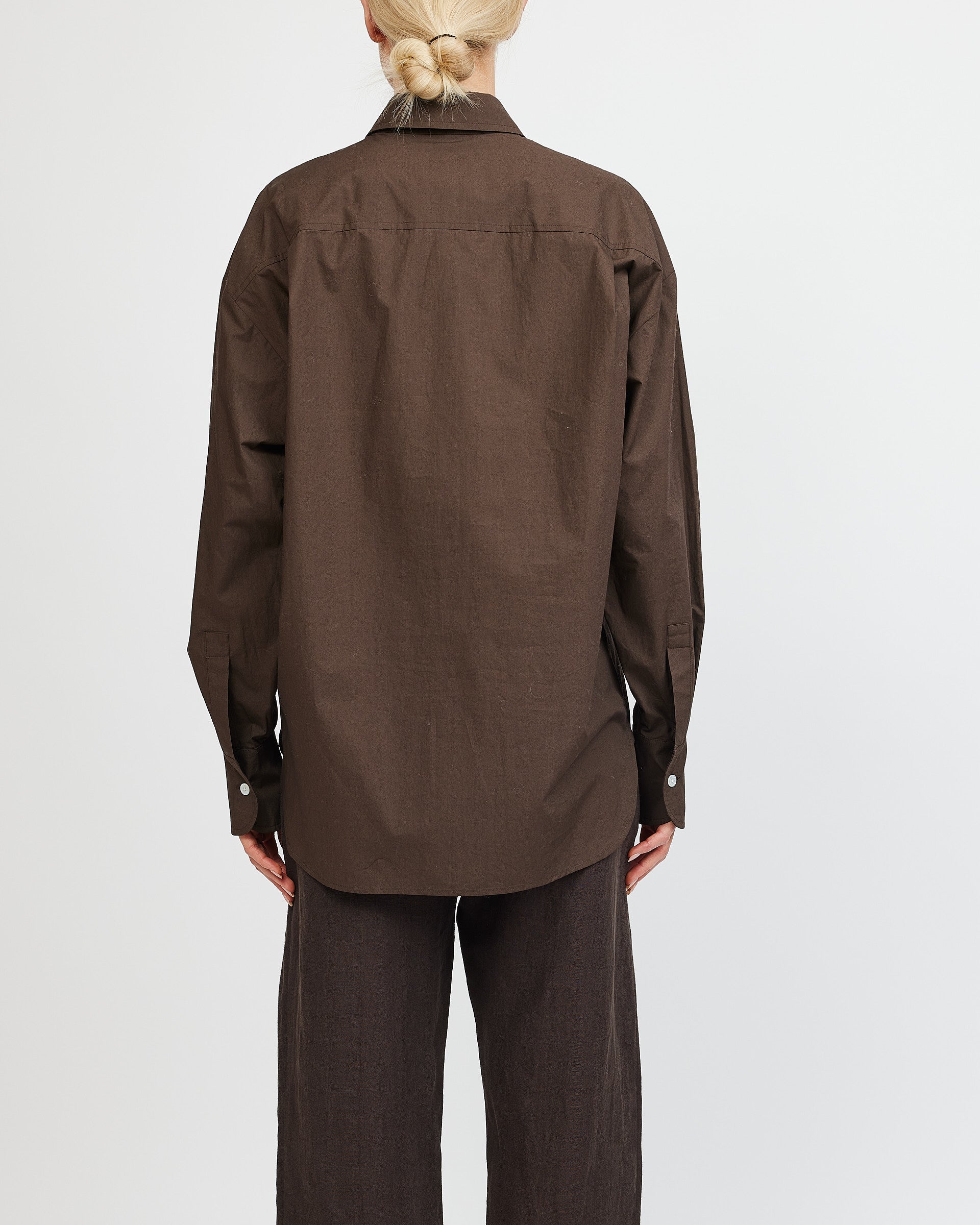 Af Agger Dark Brown Oversize Shirt