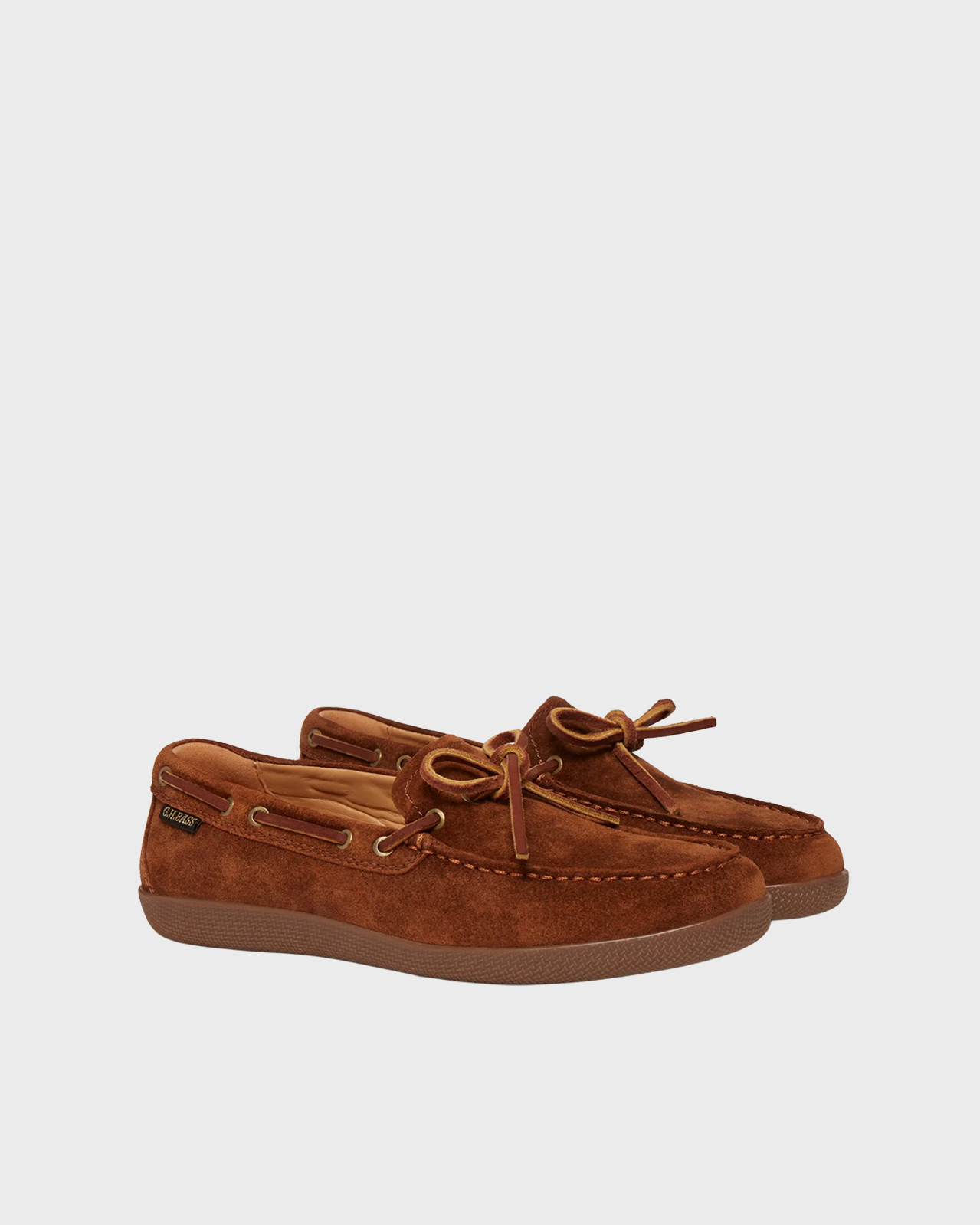 G.H. Bass & Co. Mid Brown Suede Wilton Driver Decker Loafers