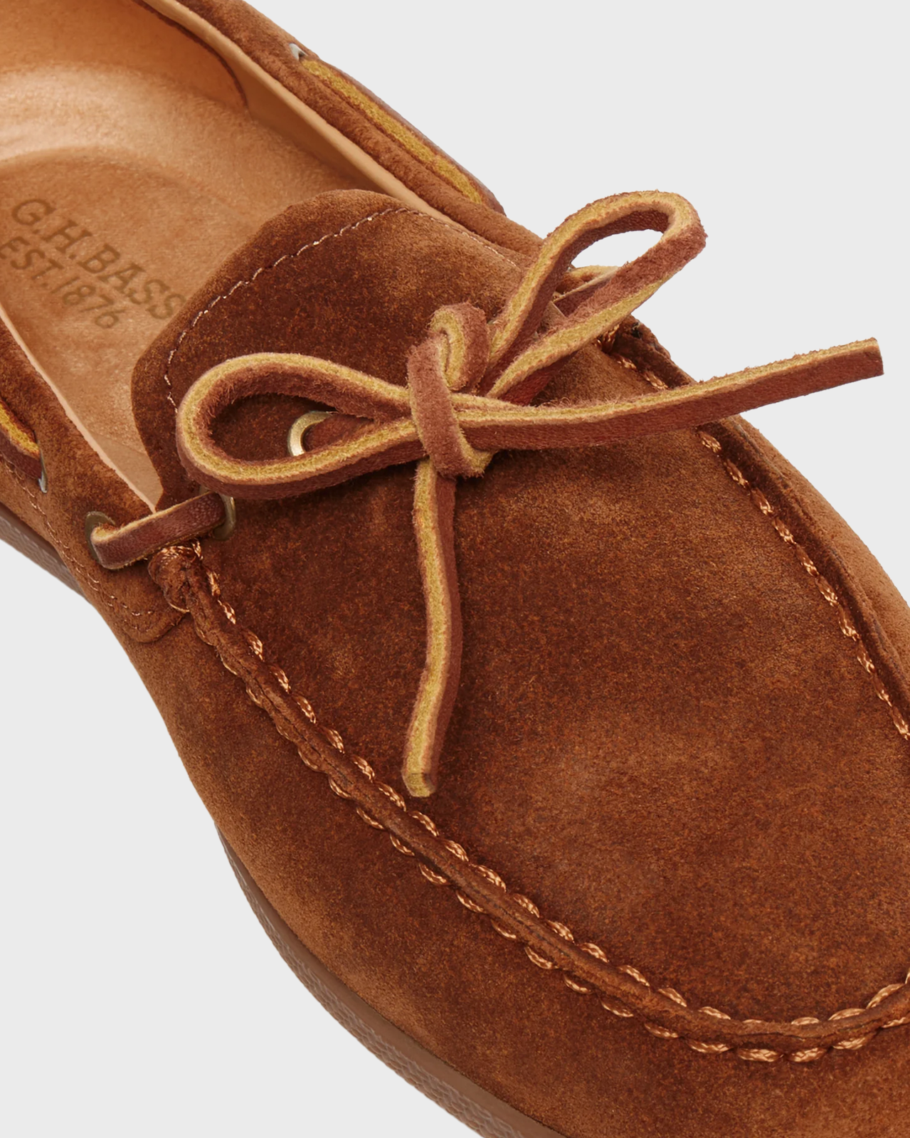 G.H. Bass & Co. Mid Brown Suede Wilton Driver Decker Loafers